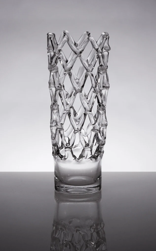 Glass Pillar Candle Holder - Image 2