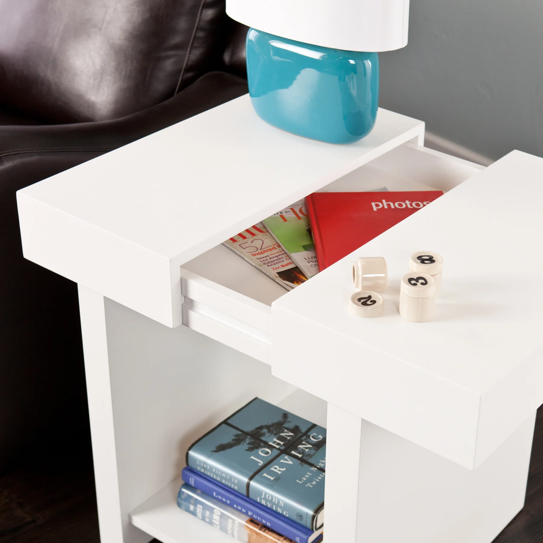 Glidick End Table White - Image 5