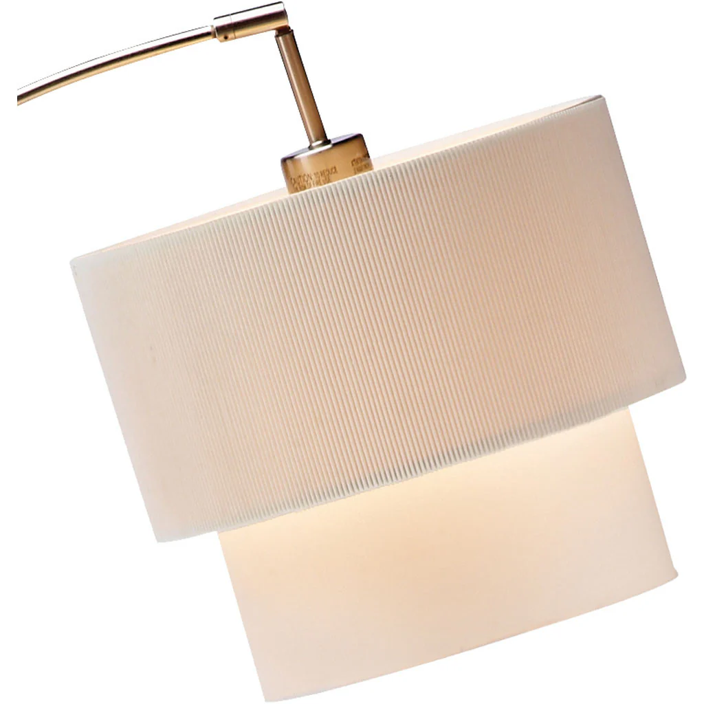 Glimmer Arc Lamp Brushed Steel - Image 2