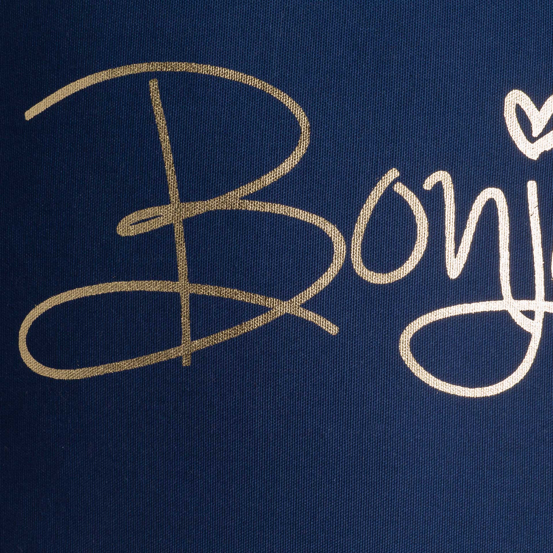 Glisten Bonjour Pillow Navy/Gold - Image 2