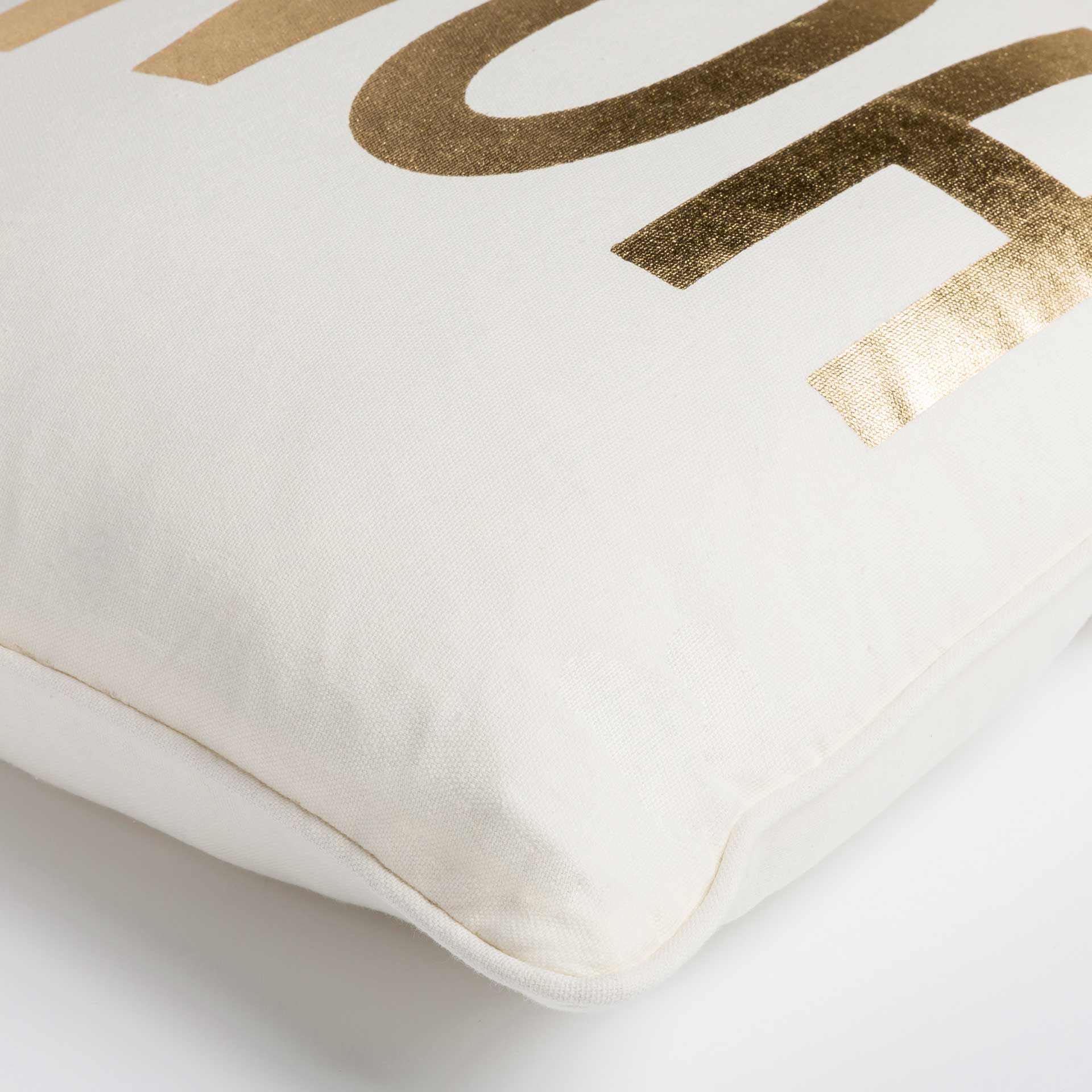 Glisten Home Pillow Cream/Gold - Image 3
