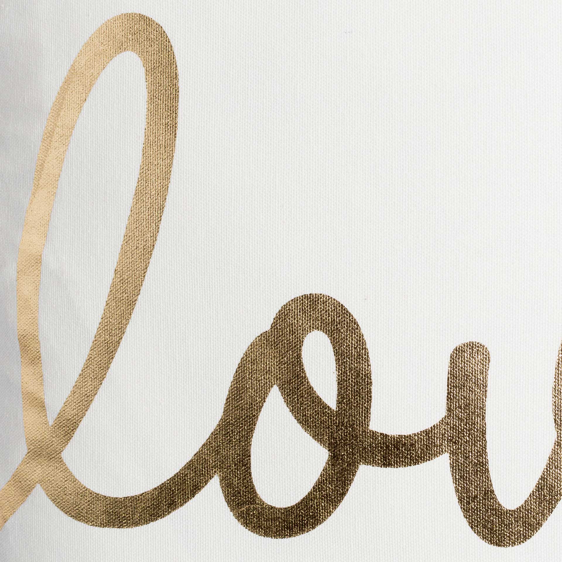 Glisten Love Pillow Cream/Gold - Image 2