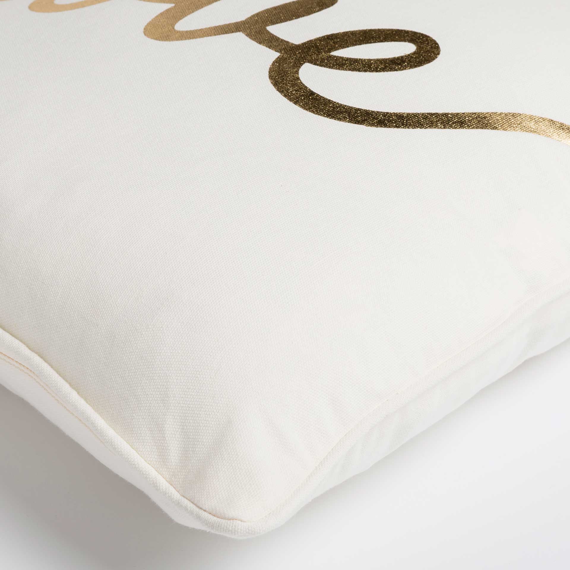 Glisten Love Pillow Cream/Gold - Image 3