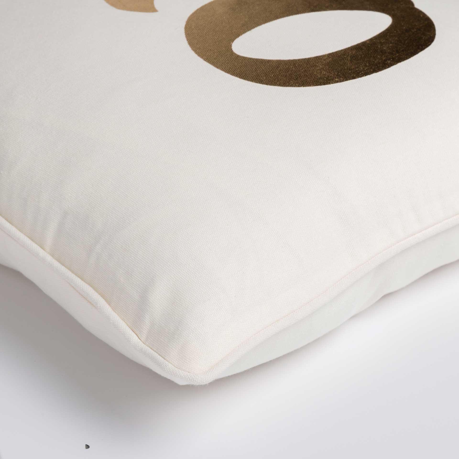 Glisten XO Pillow Cream/Gold - Image 3