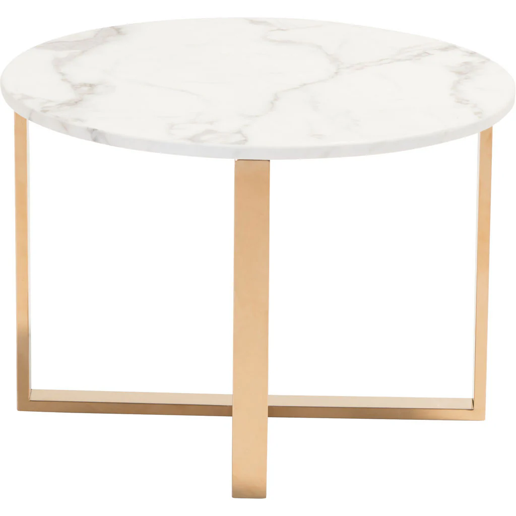 Global End Table Stone & Gold - Image 2