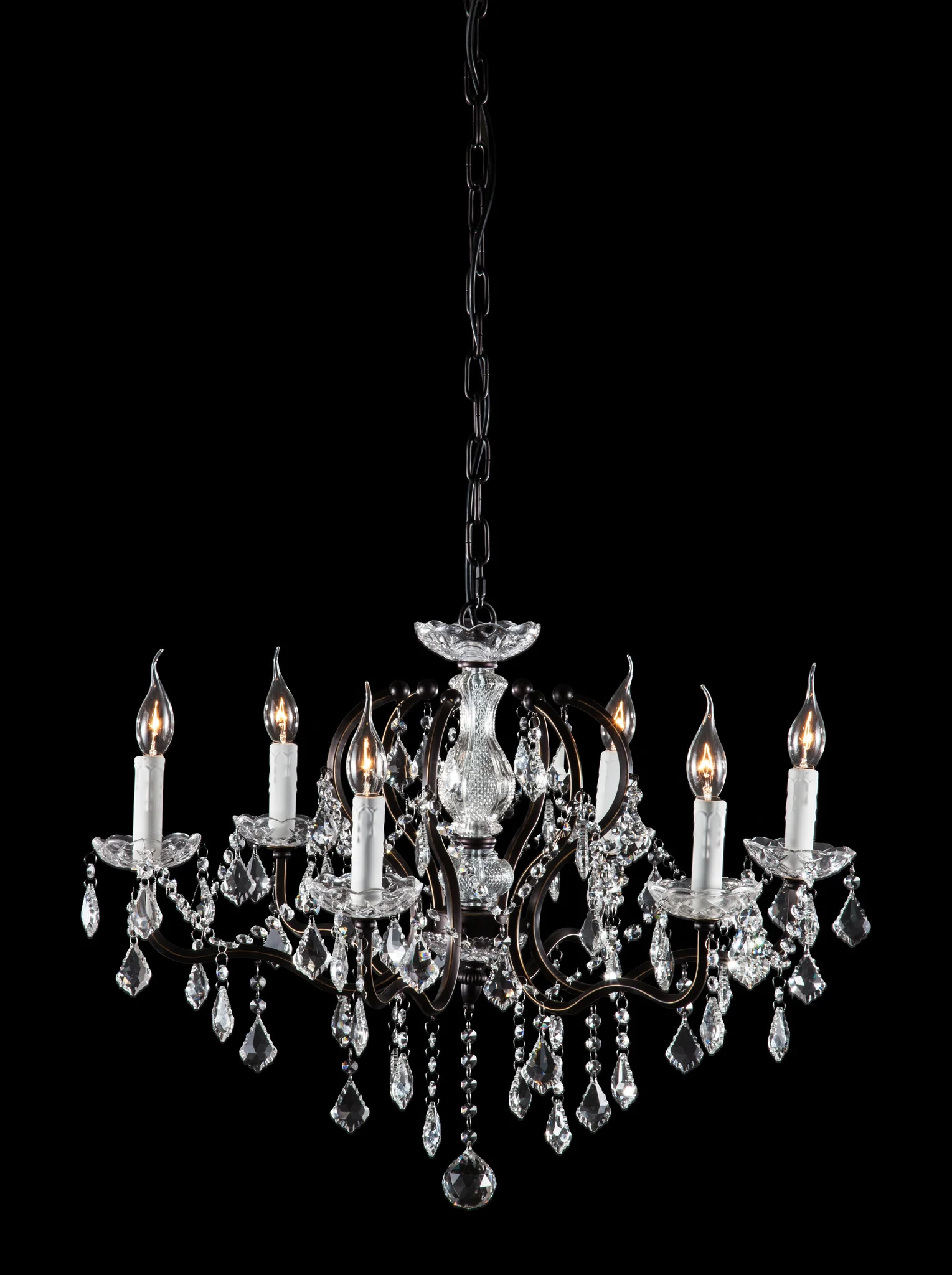 Goes Ceiling Lamp Rust Black & Crystal - Image 3