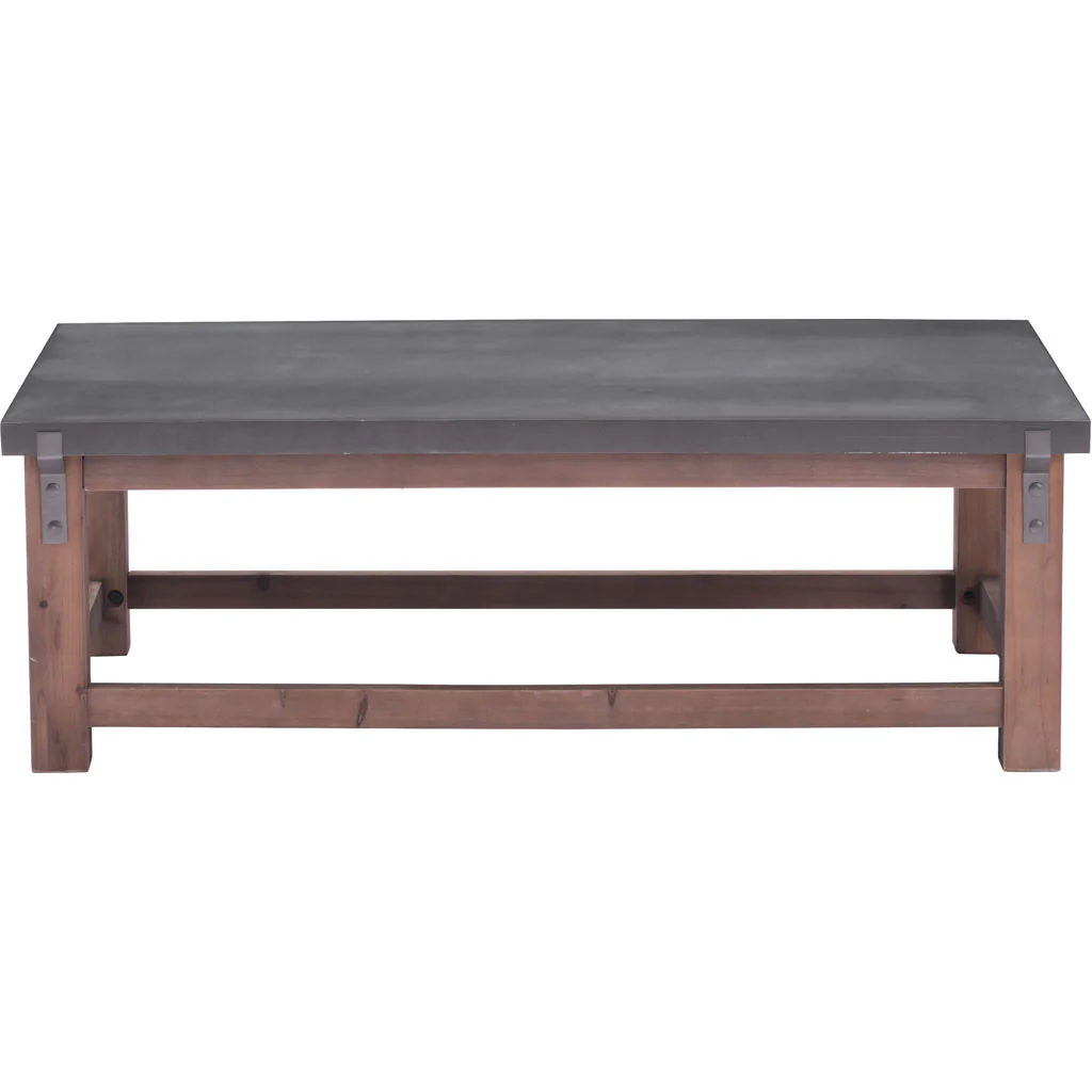 Goran Coffee Table Gray & Distressed Fir - Image 3