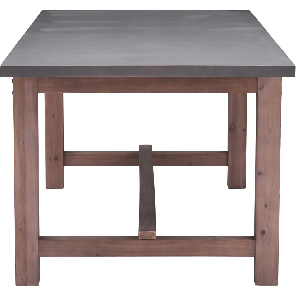 Goran Dining Table Gray & Distressed Fir - Image 2