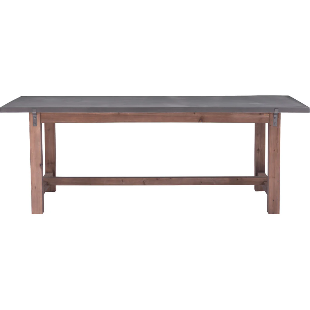 Goran Dining Table Gray & Distressed Fir - Image 3