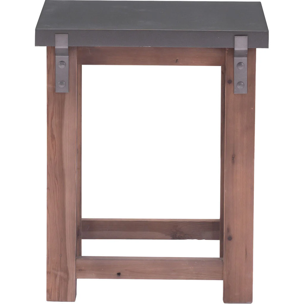Goran Side Table Gray & Distressed Fir - Image 2