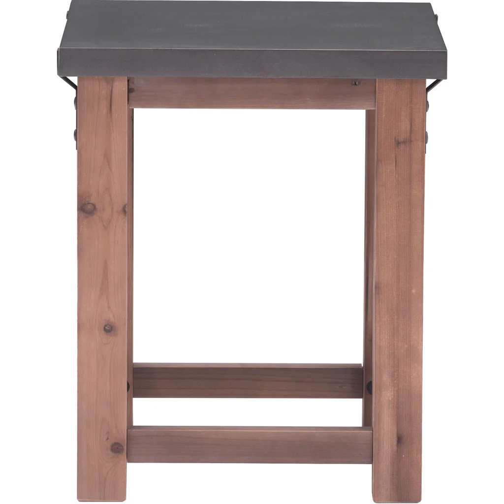 Goran Side Table Gray & Distressed Fir - Image 3