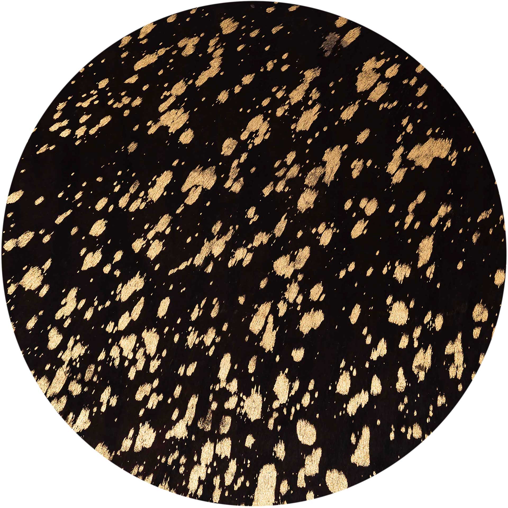 Gordon Goathide Side Table Black/Gold - Image 3