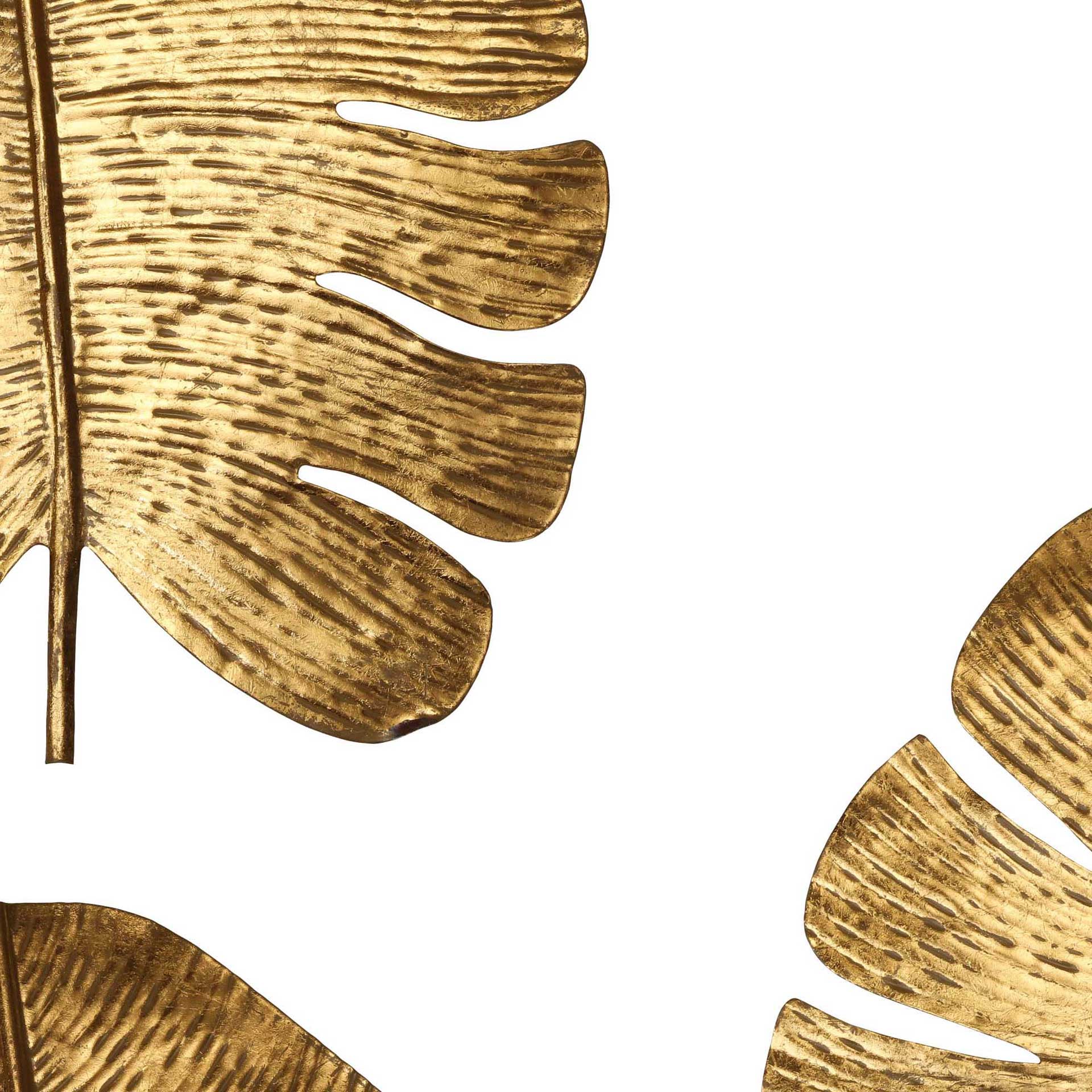 Gordon Leaf Wall Art (Set of 3) Gold (Set of 3) - Image 2