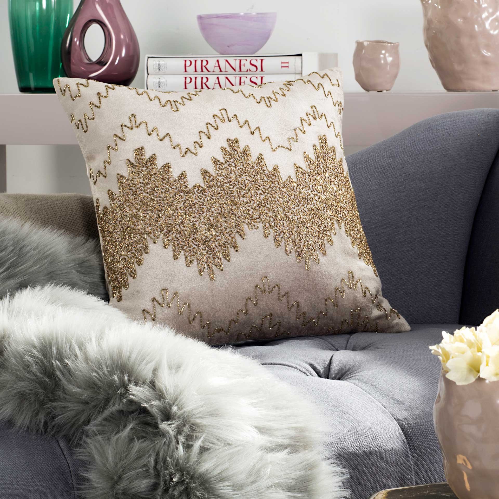 Gordon Sparkle Pillow Gold - Image 5