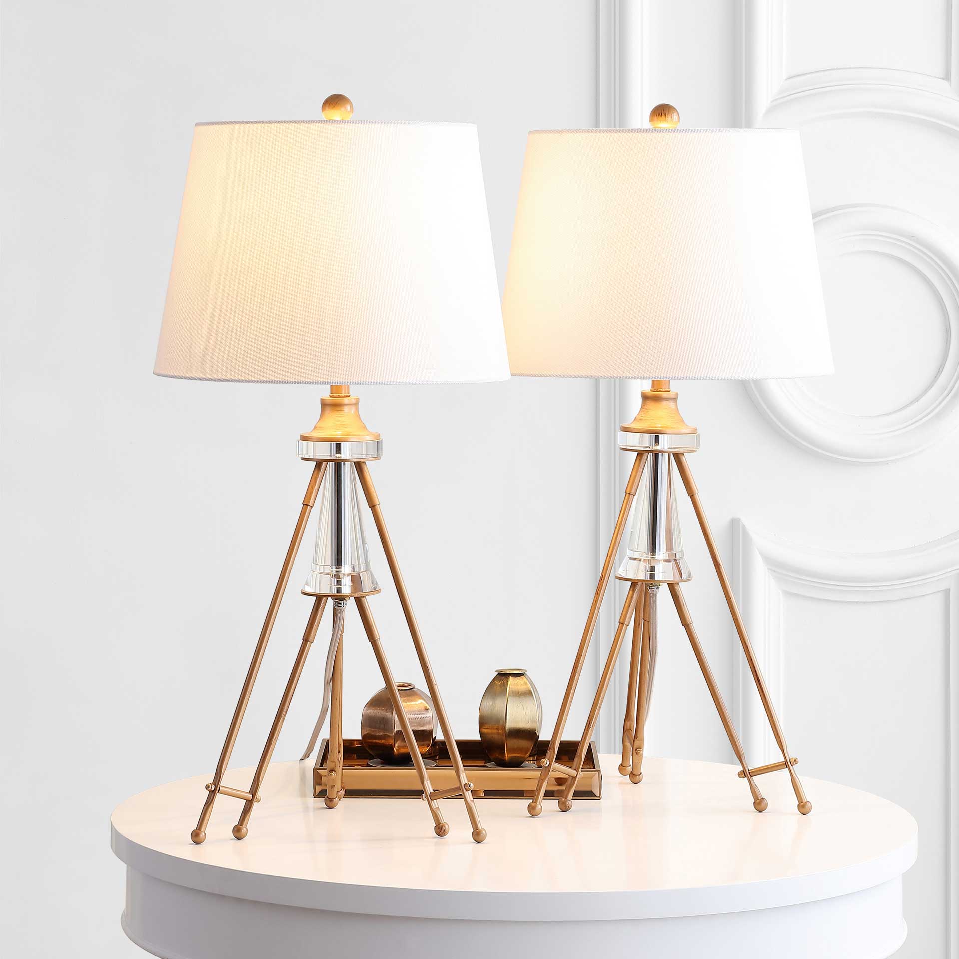 Grace Table Lamps Brass (Set of 2) - Image 6