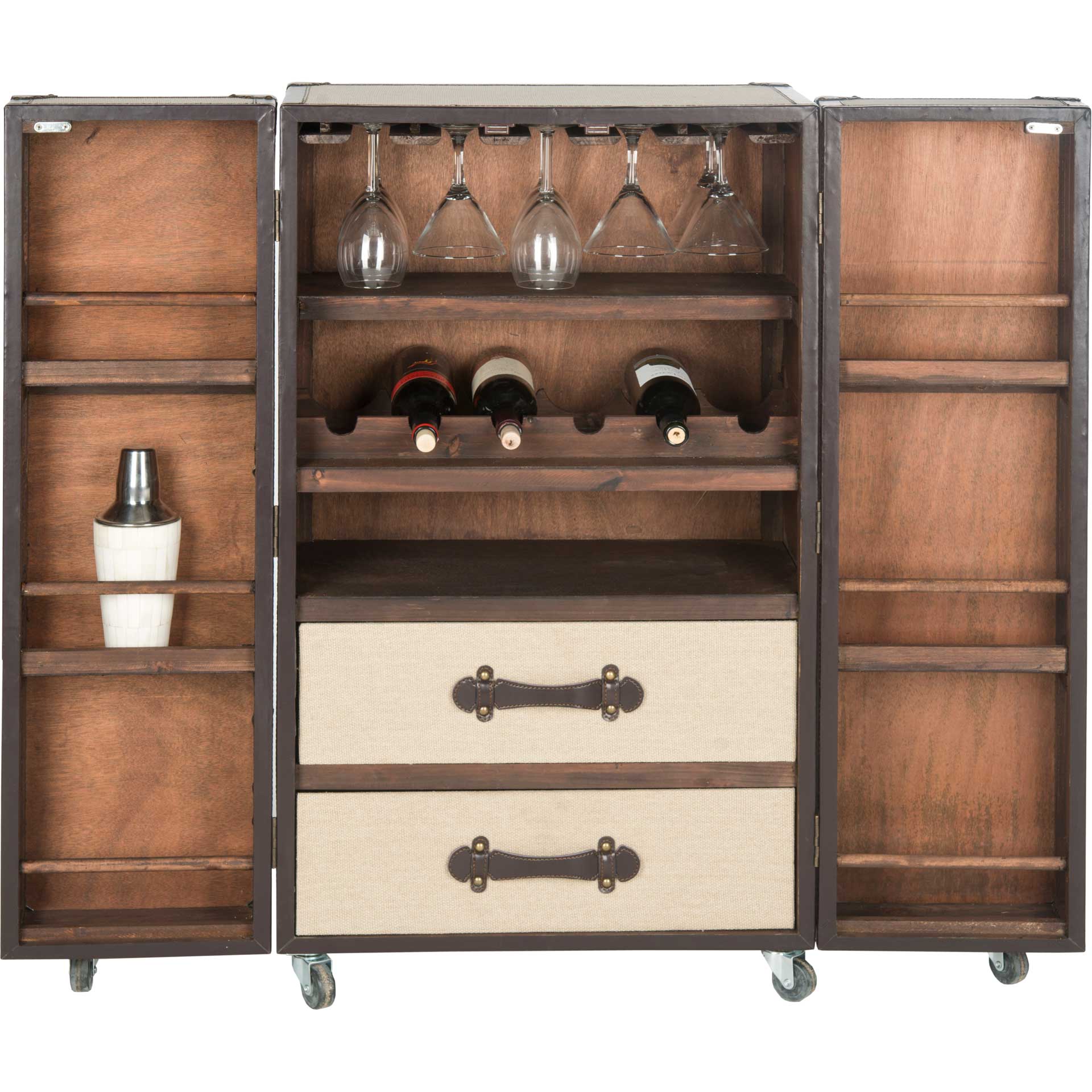 Grady Bar Cabinet Beige - Image 2