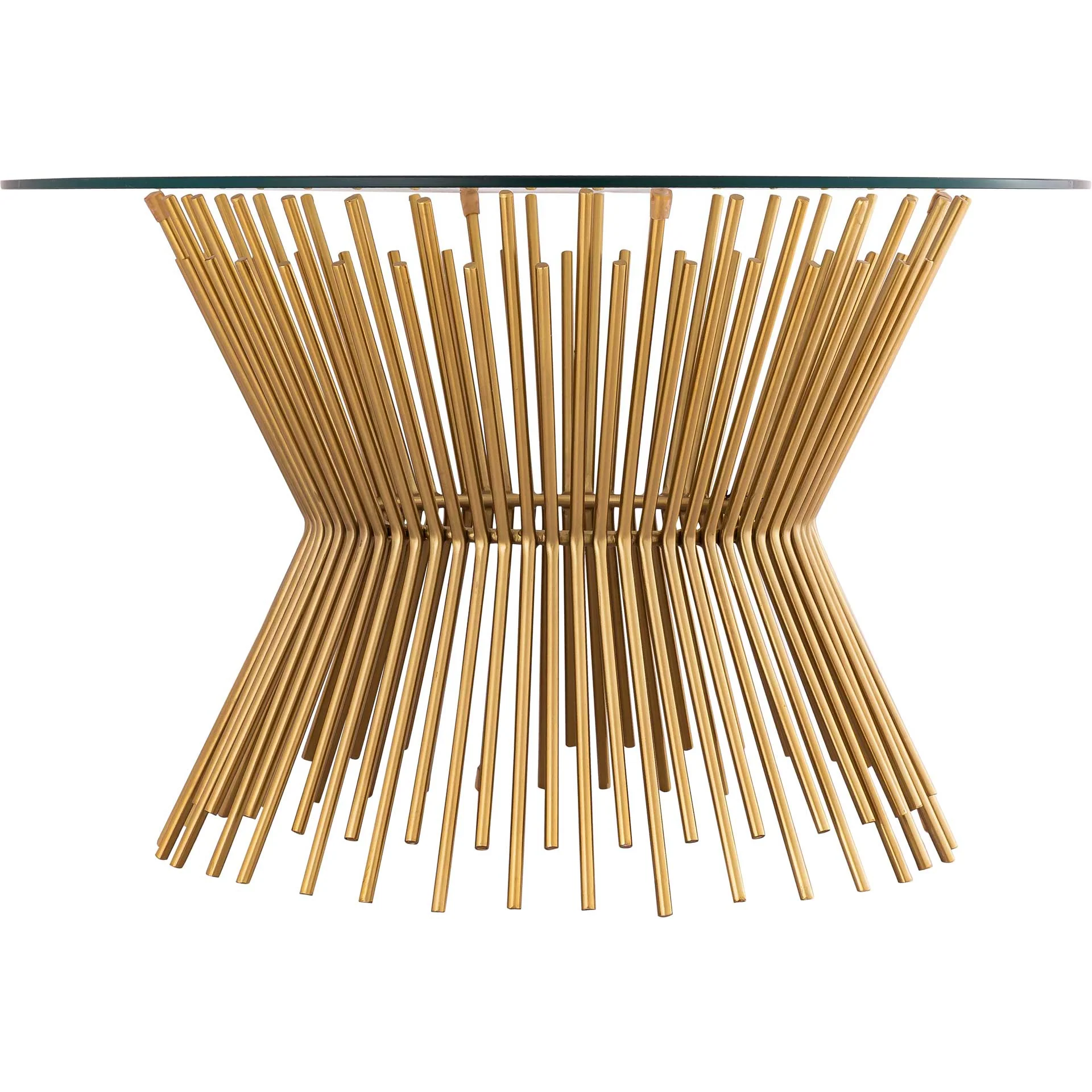 Grady Glass Coffee Table Gold - Image 2