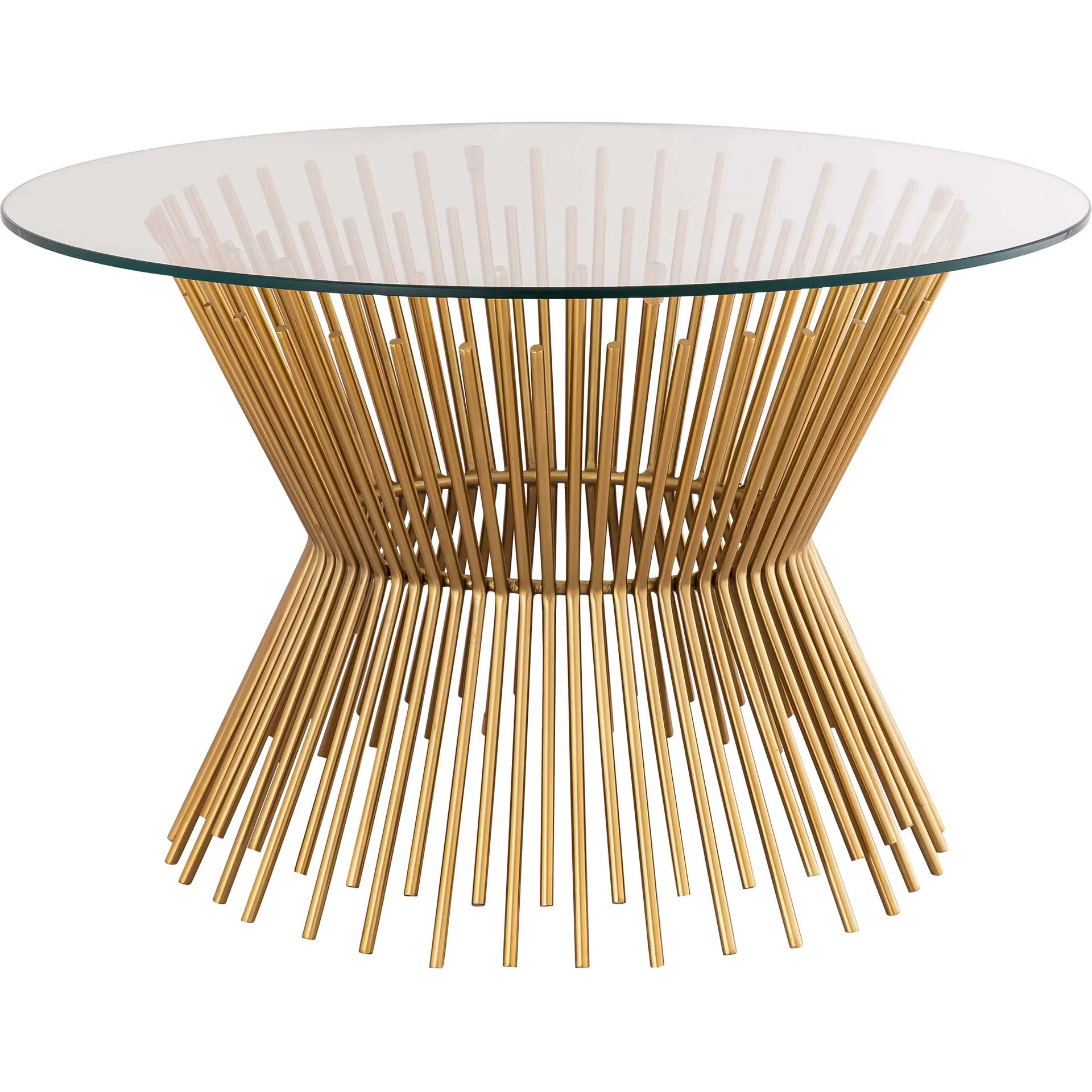 Grady Glass Coffee Table Gold - Image 3