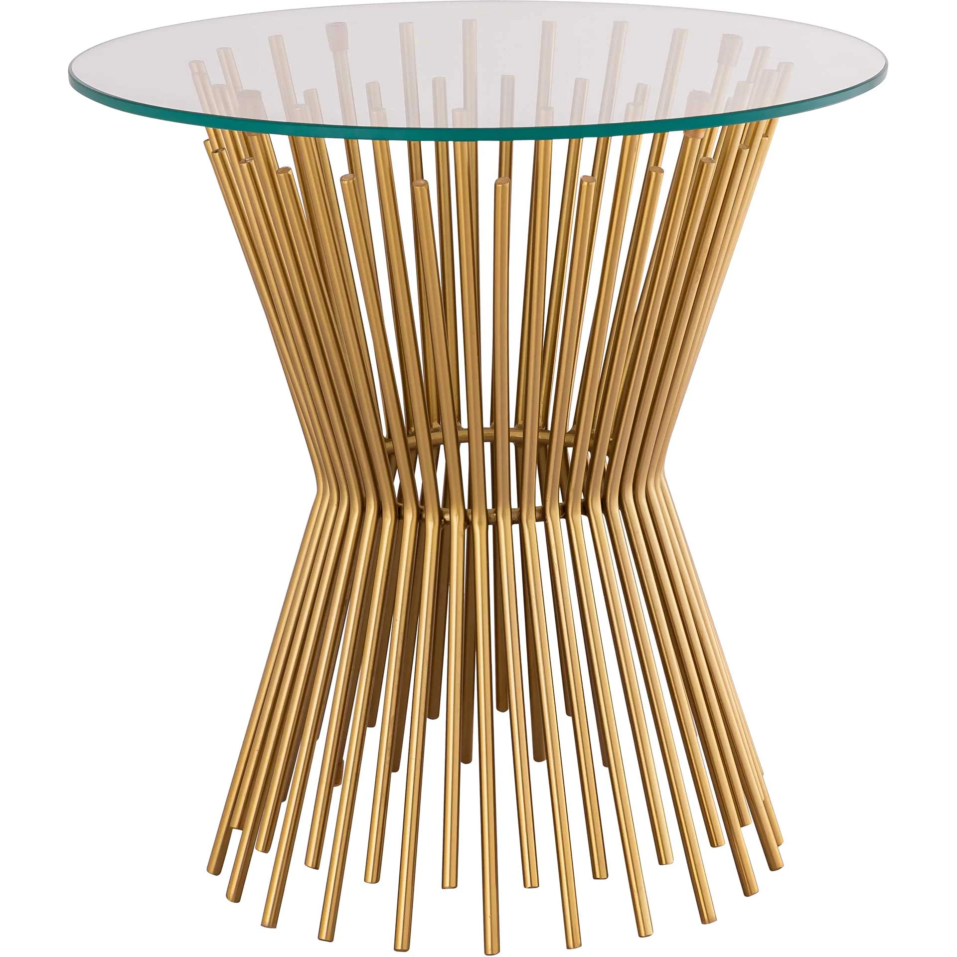 Grady Glass Side Table Gold - Image 3