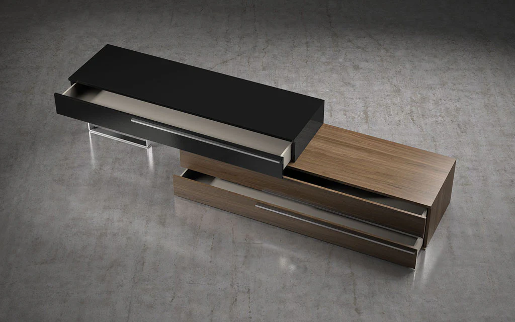 Gramercy Media Console Walnut/Black - Image 3