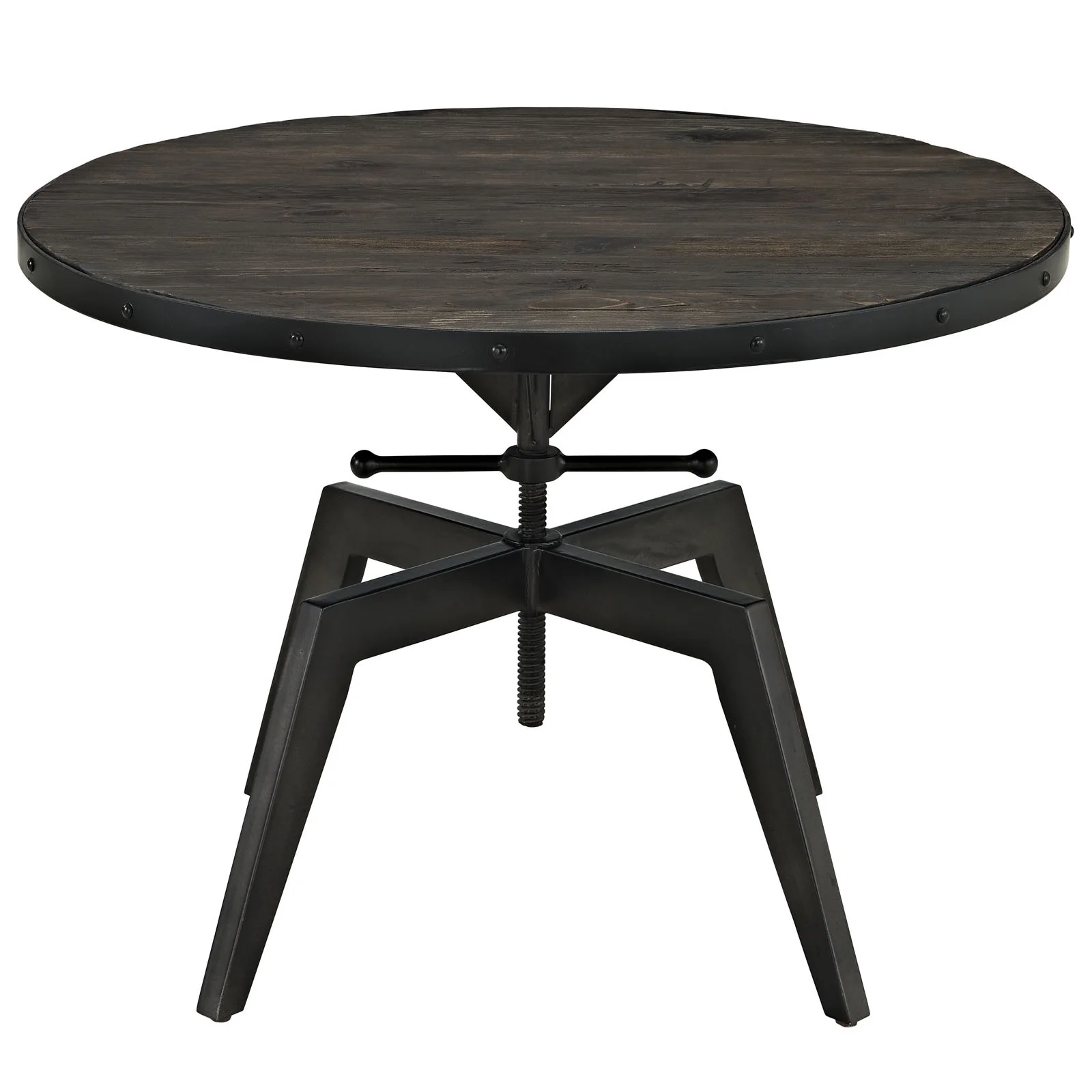 Grand Wood Top Coffee Table Black - Image 2