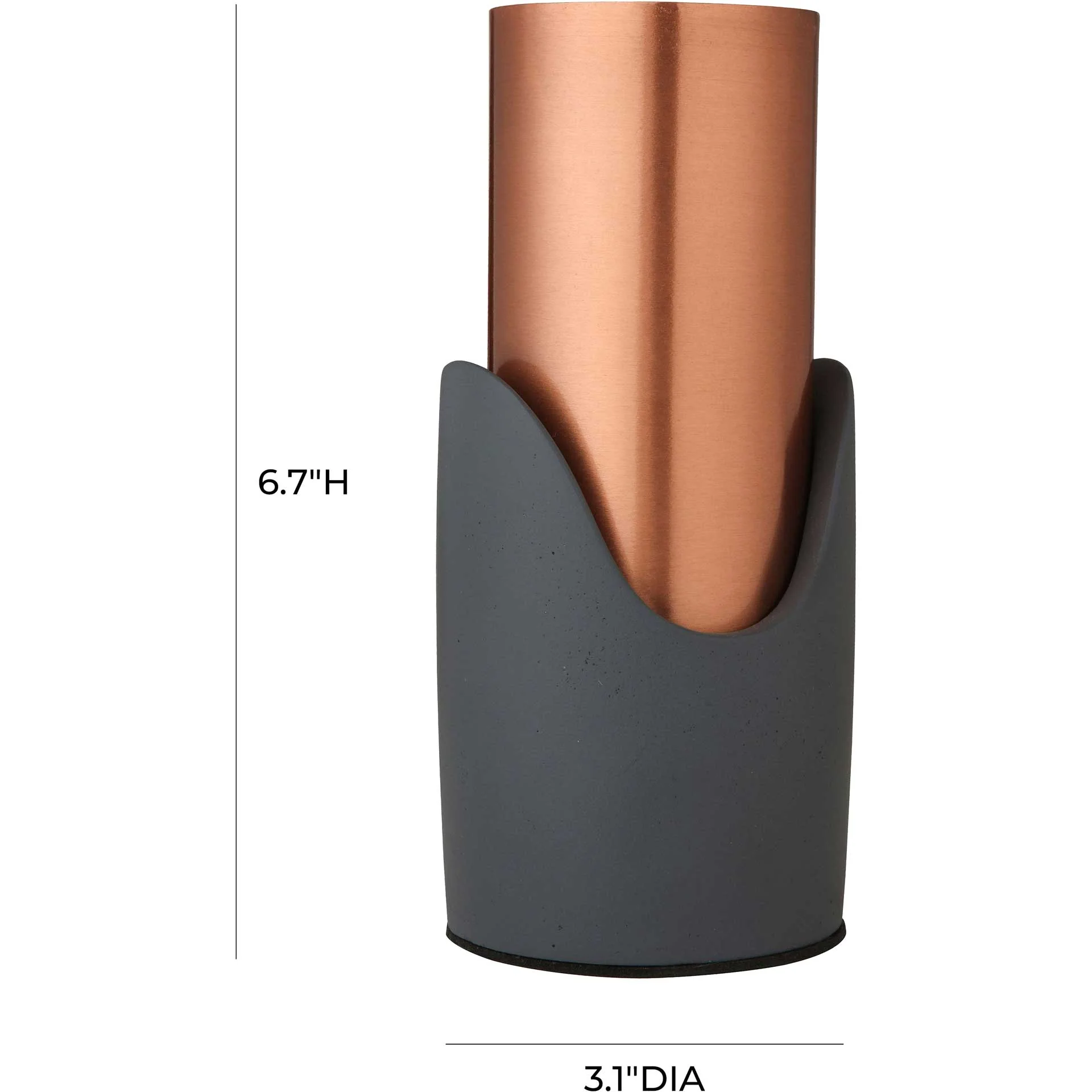 Grania Concrete Vase Gray - Image 5