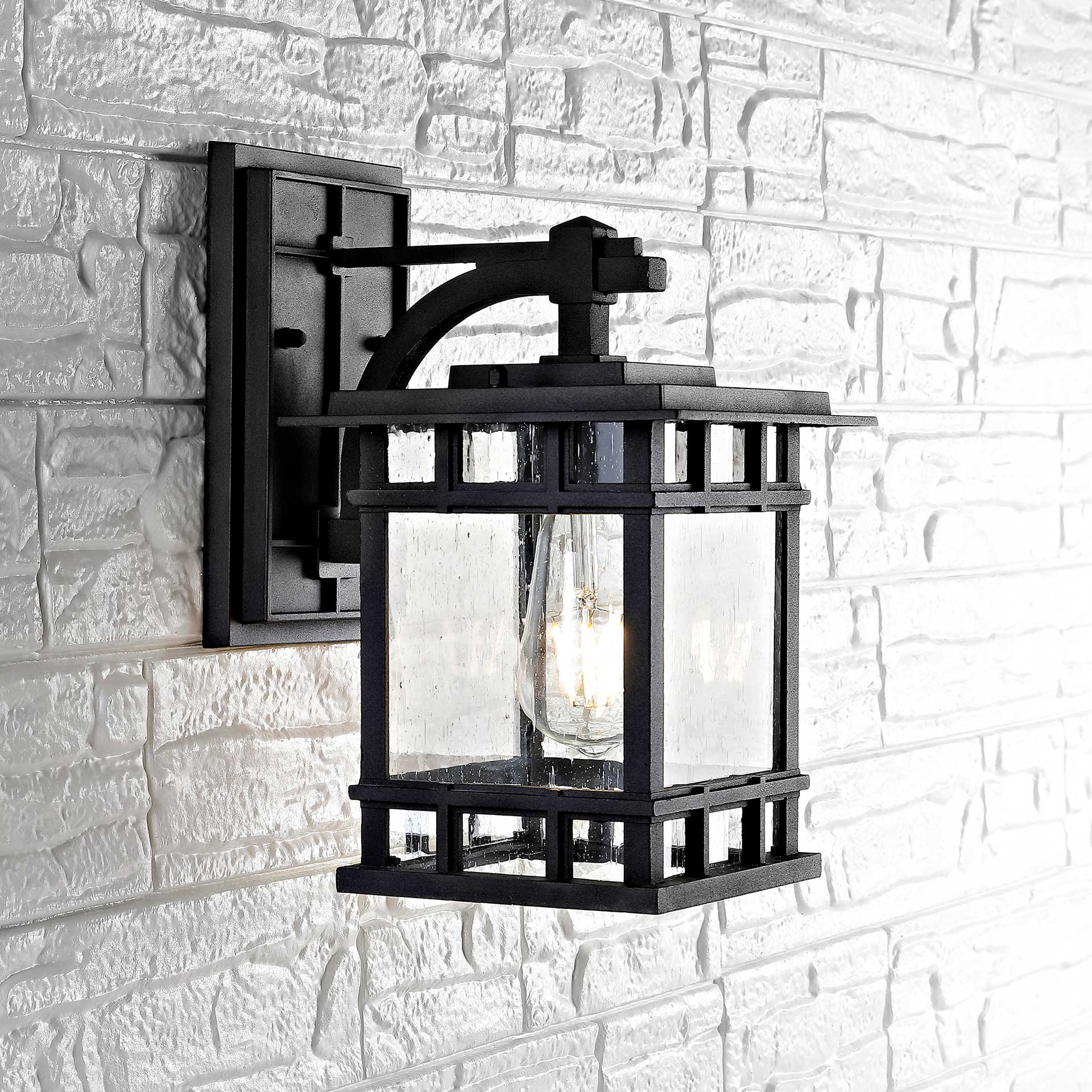Grania Outdoor Wall Lantern Black - Image 4