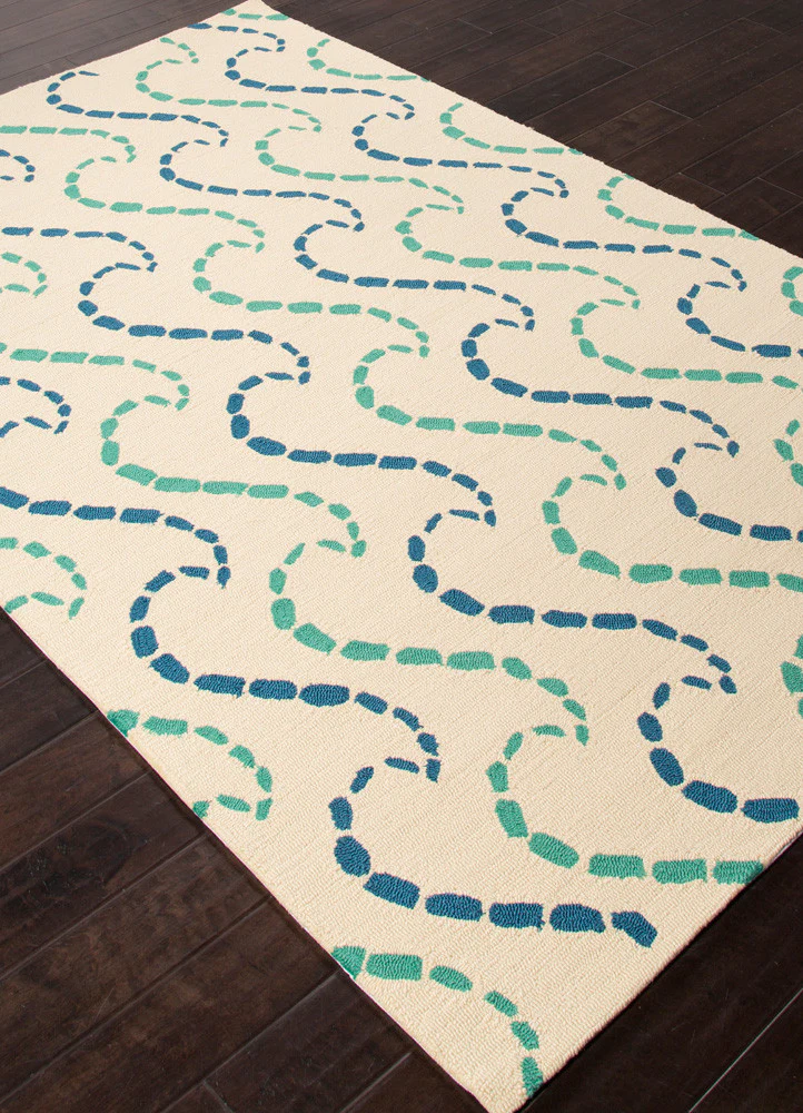 Grant Ray Hello White/Green Area Rug - Image 2