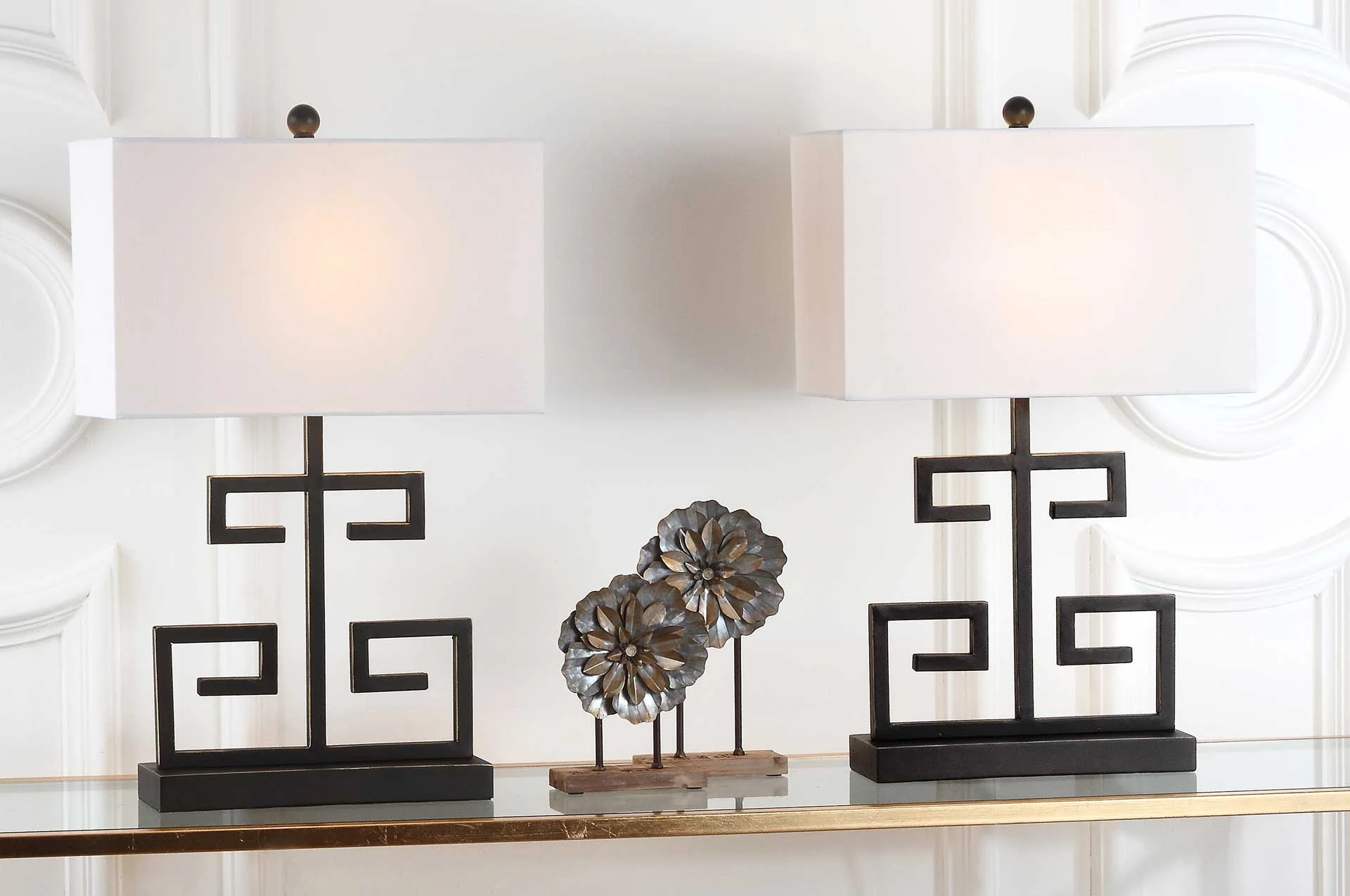 Greek Table Lamp Black (Set of 2) - Image 3