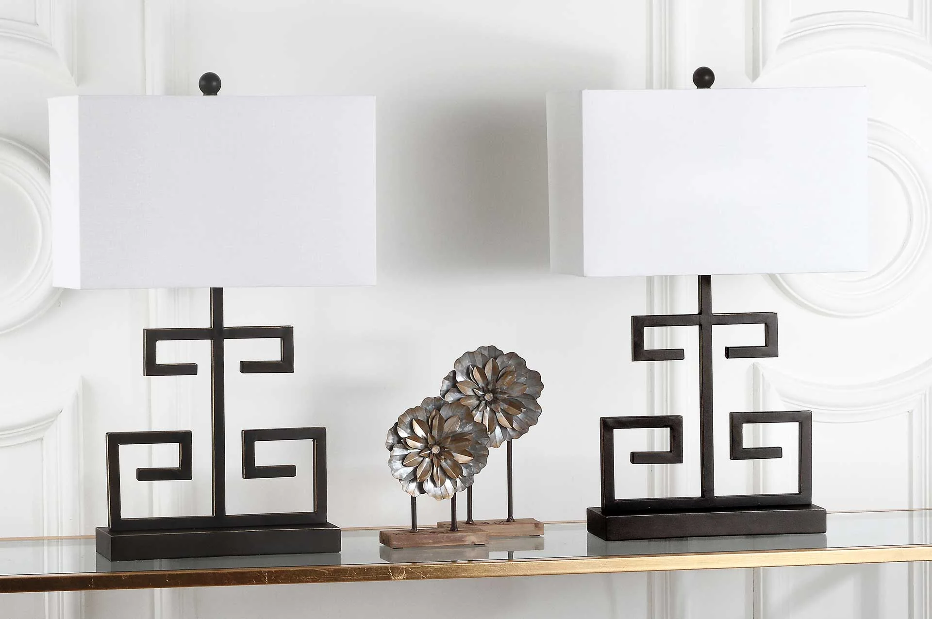 Greek Table Lamp Black (Set of 2) - Image 4