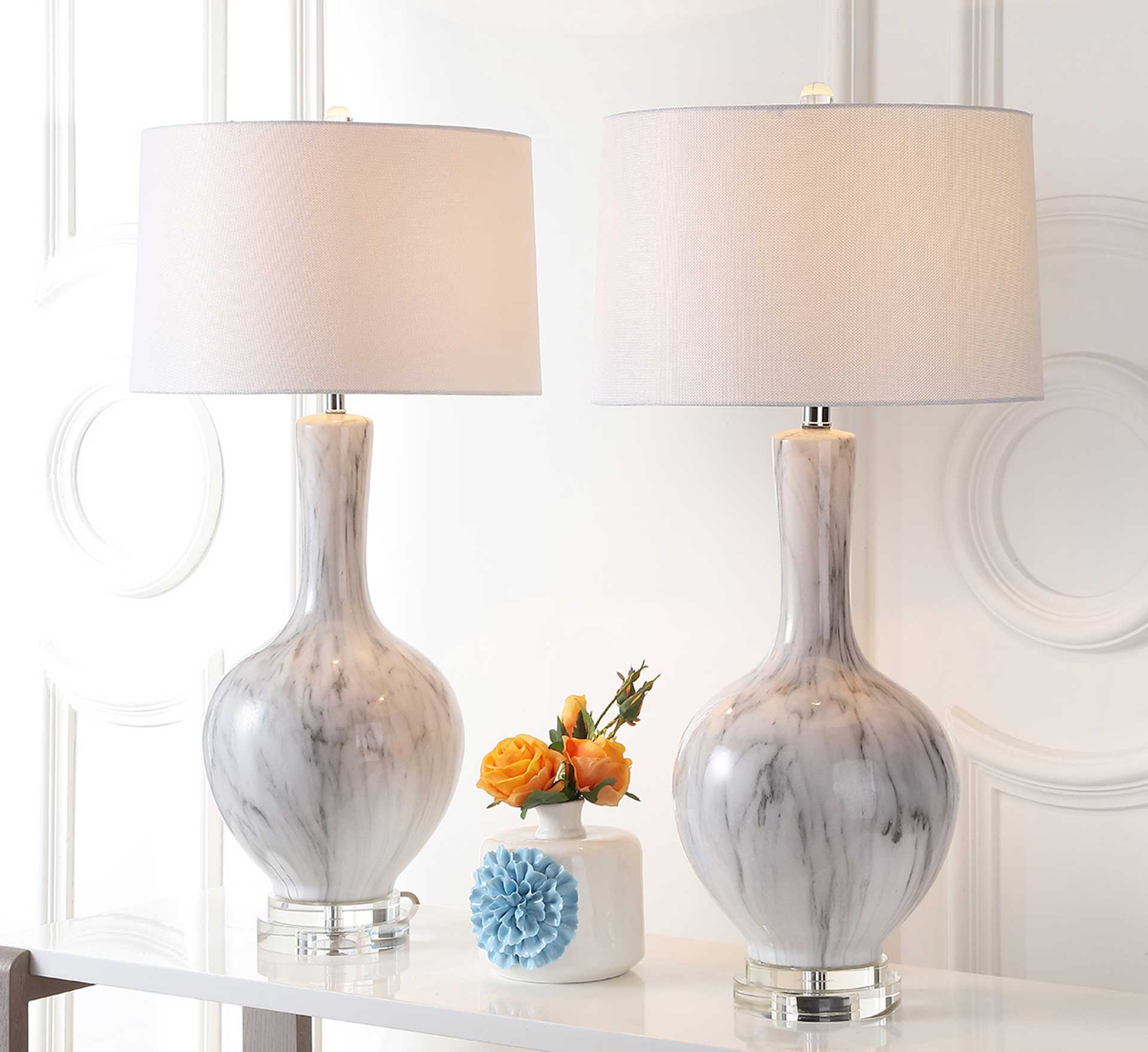 Greenlee Table Lamp White/Gray (Set of 2) - Image 4