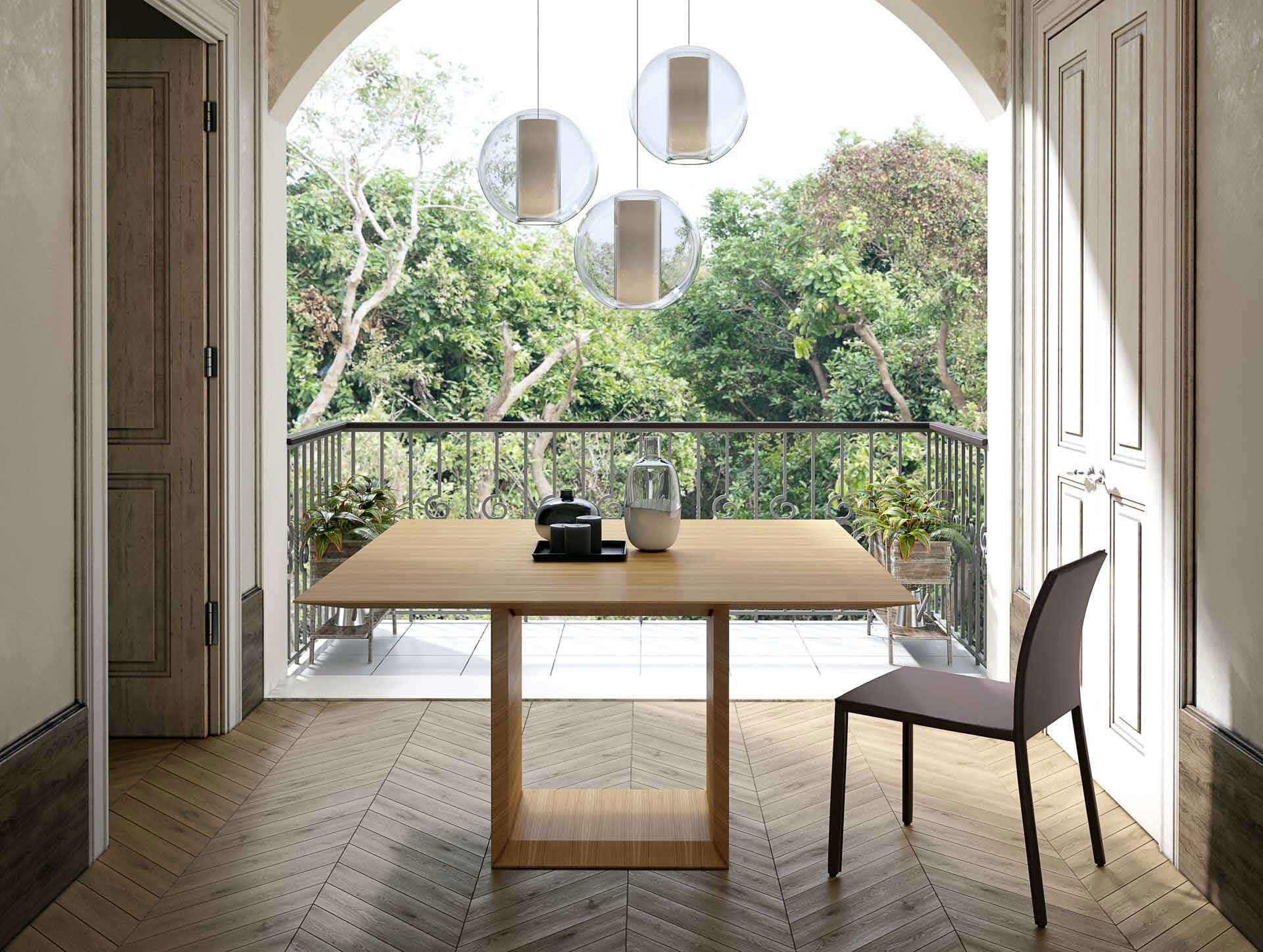 Greenwich Square Dining Table Natural Oak - Image 3