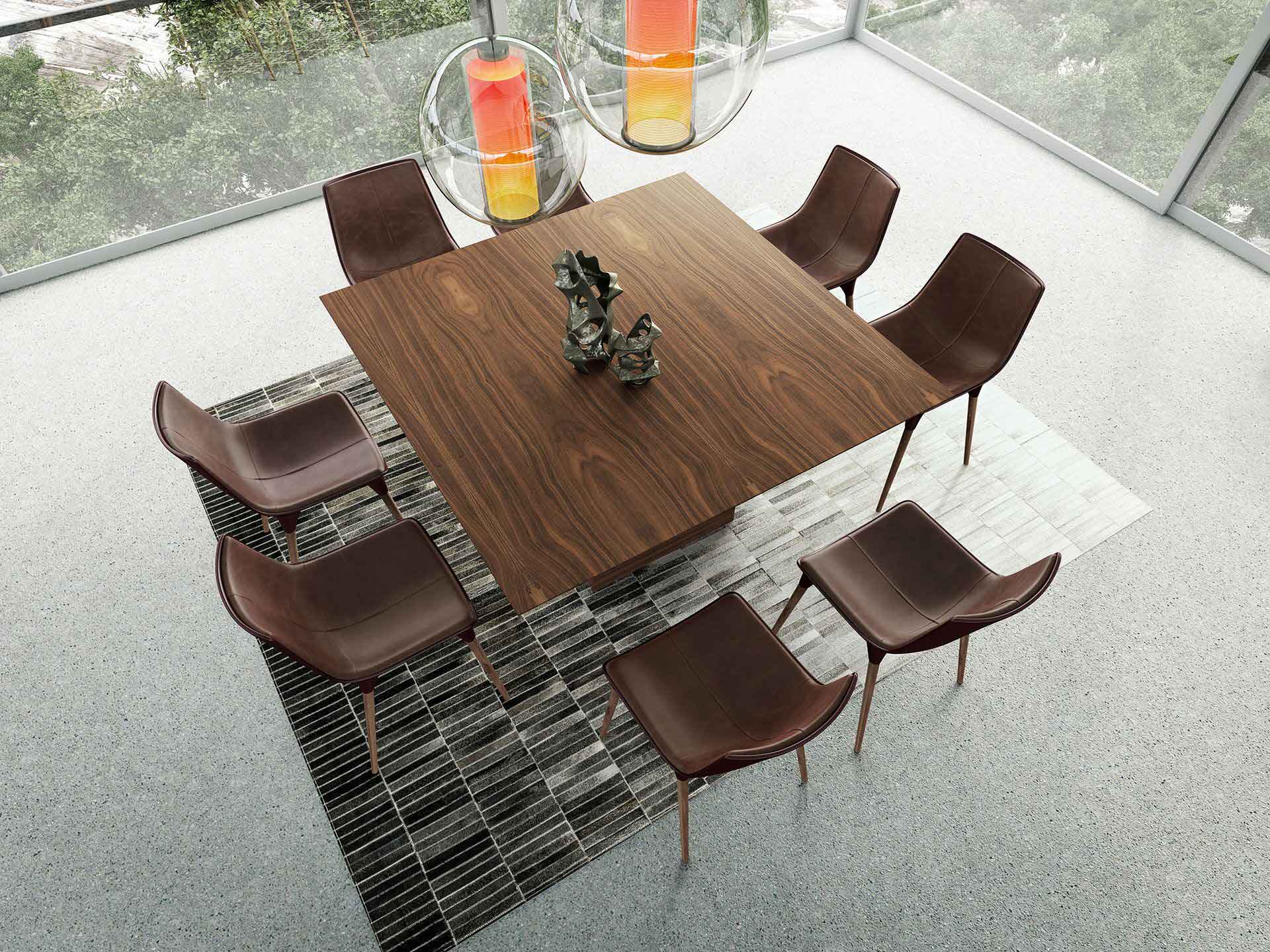 Greenwich Square Dining Table Walnut - Image 4