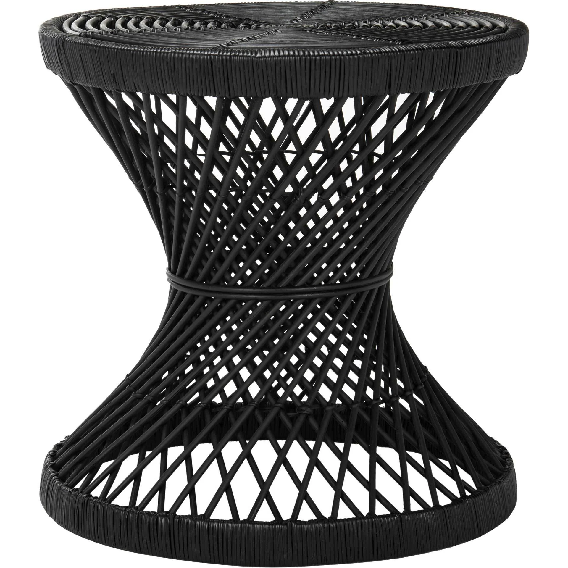 Griffin Bowed Accent Table Black - Image 2