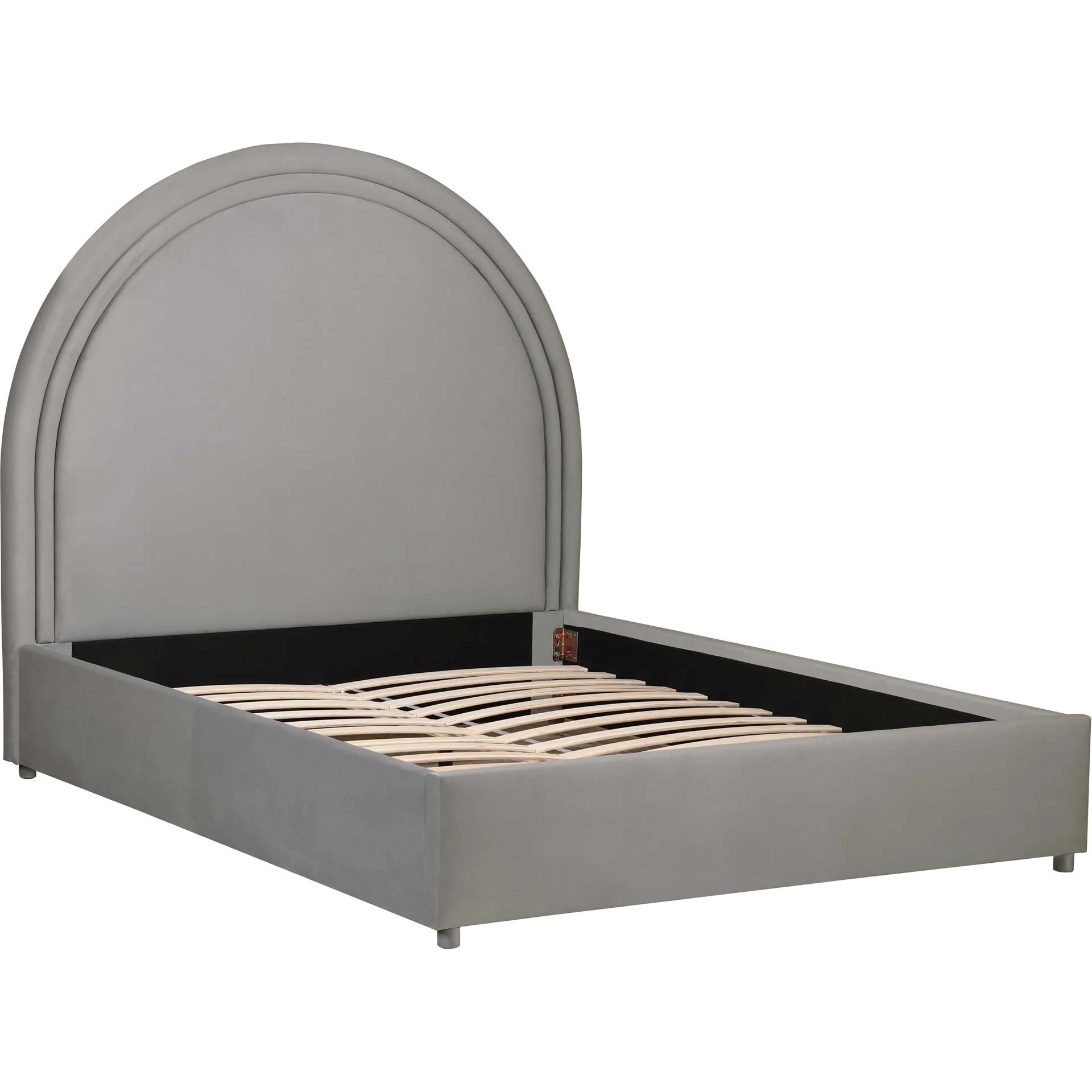Griffith Velvet Bed Gray - Image 3