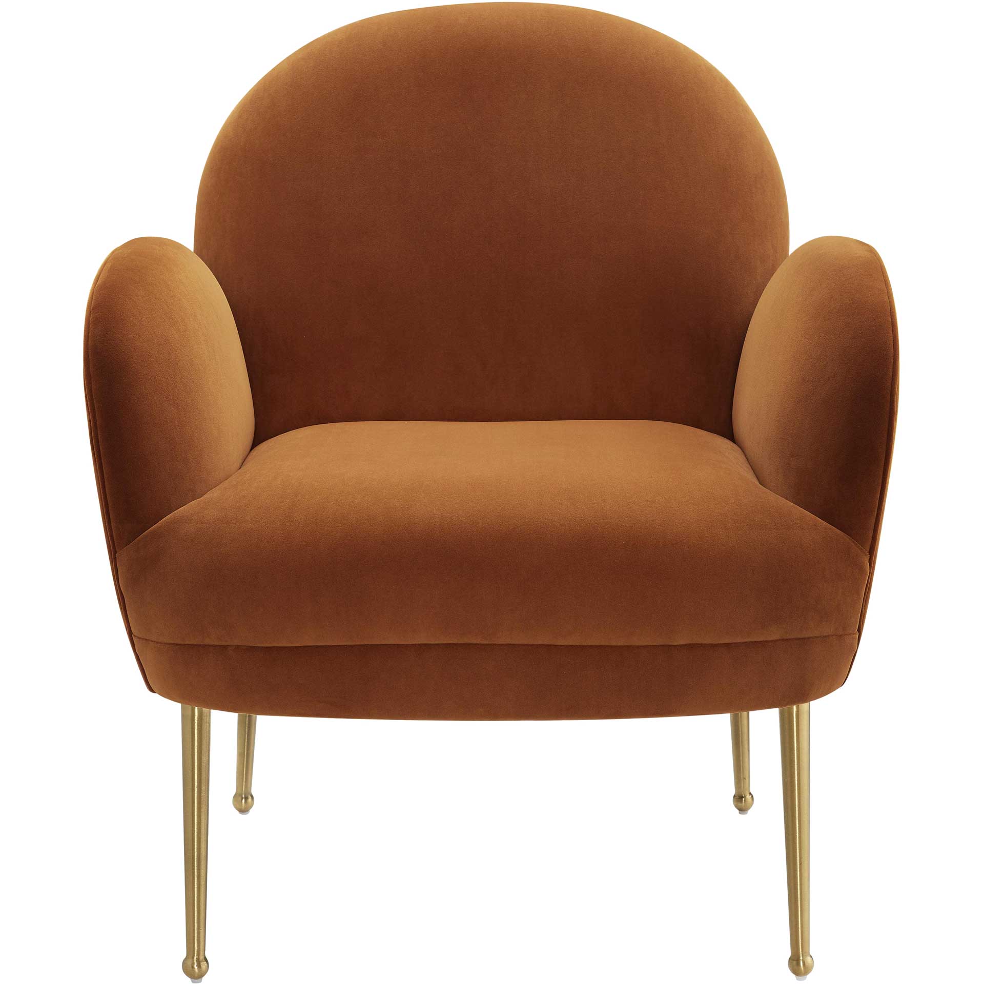 Grimson Velvet Chair Cognac - Image 2