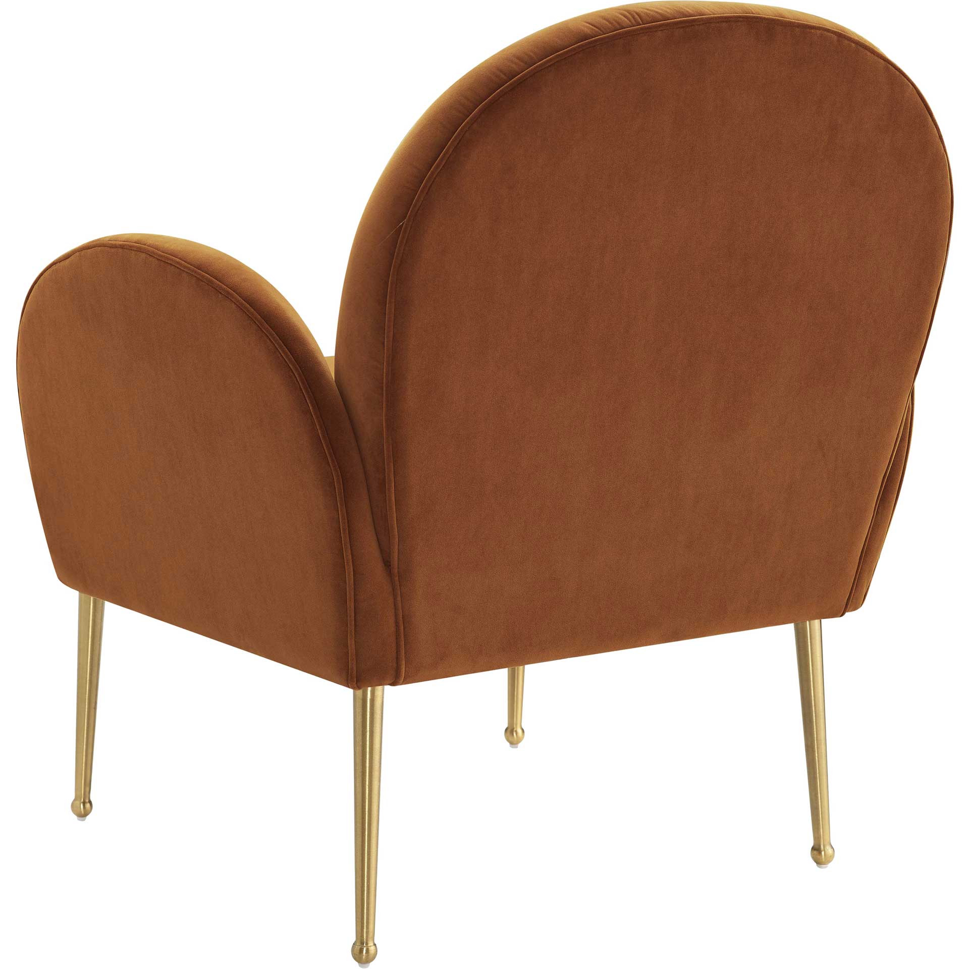 Grimson Velvet Chair Cognac - Image 3
