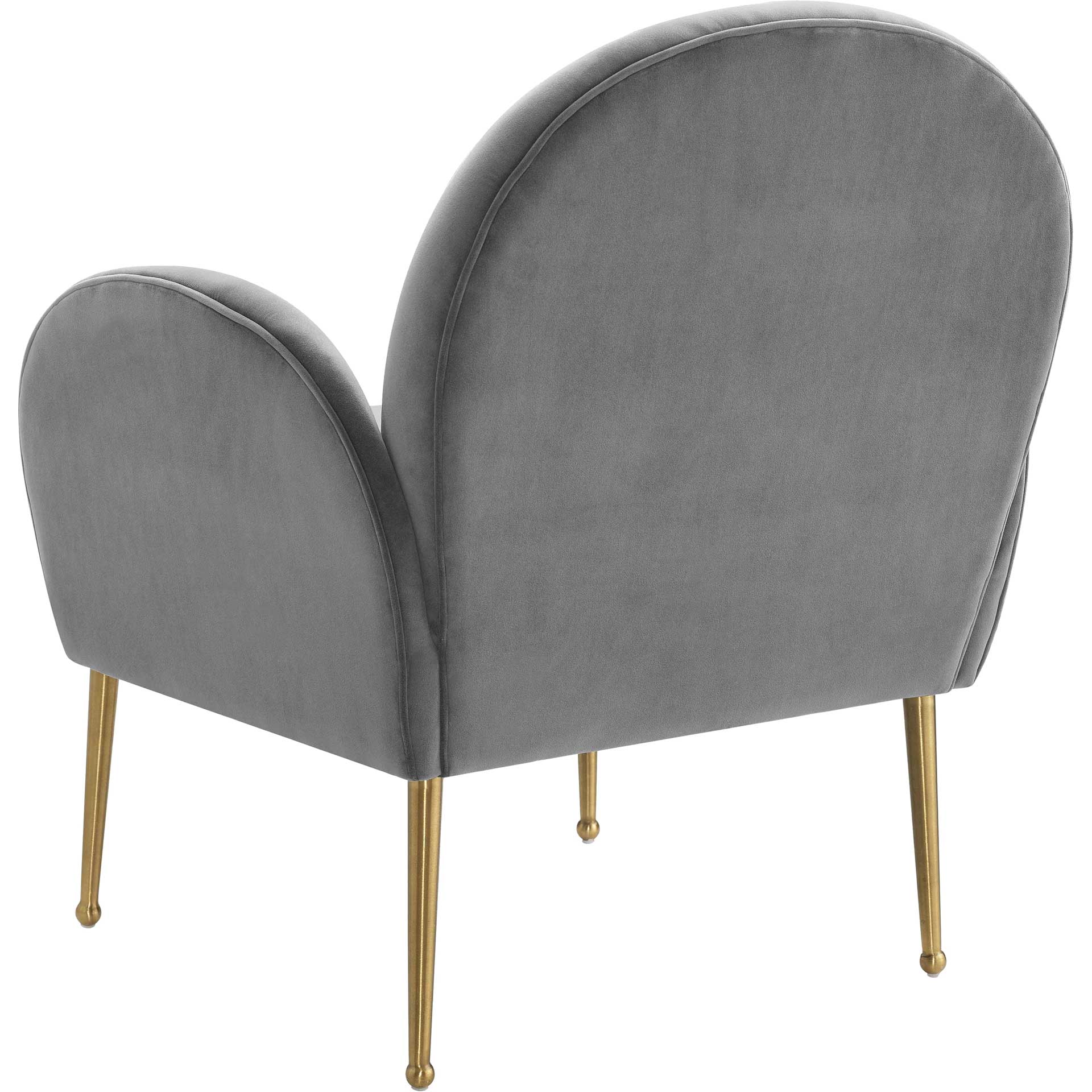 Grimson Velvet Chair Gray - Image 3
