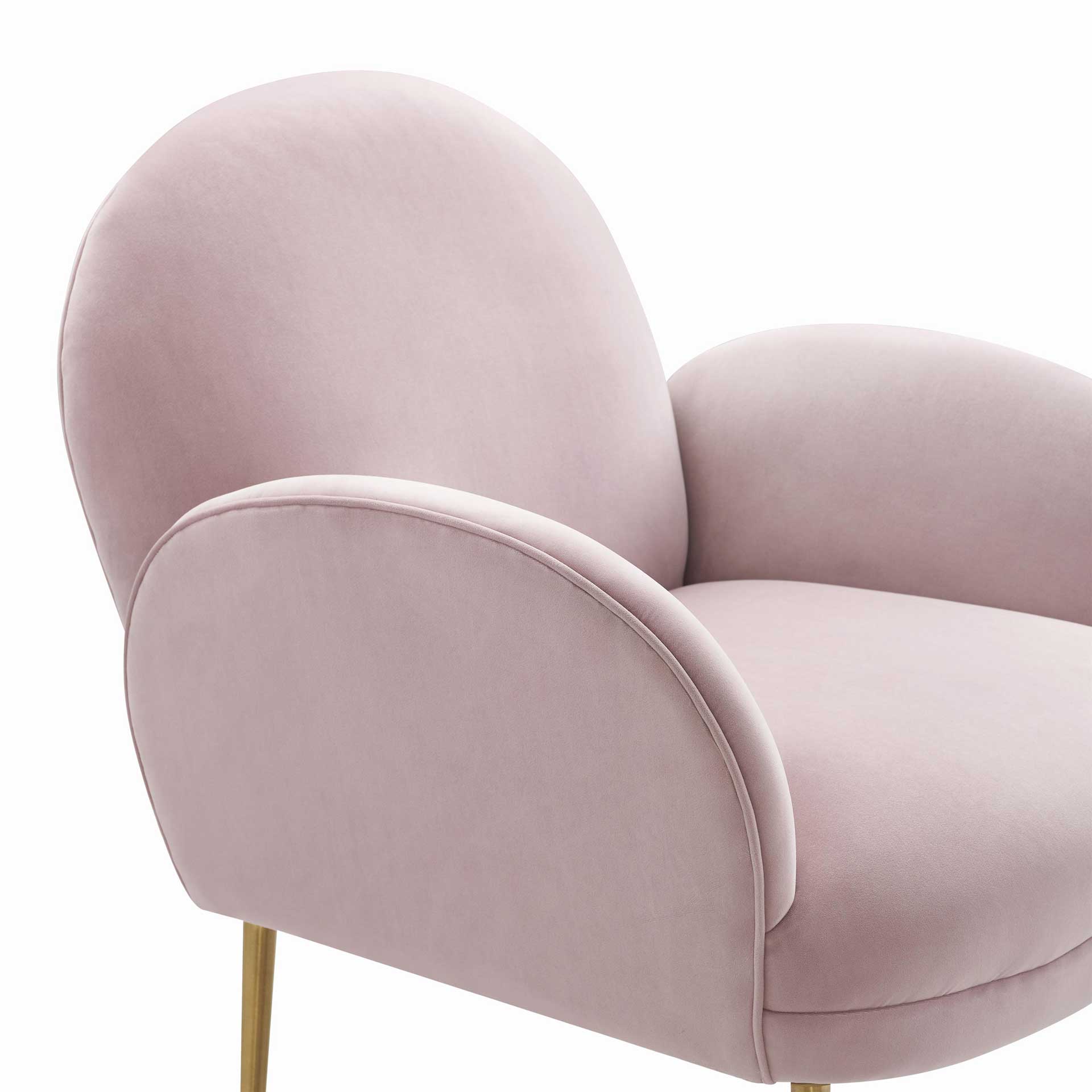 Grimson Velvet Chair Mauve - Image 4