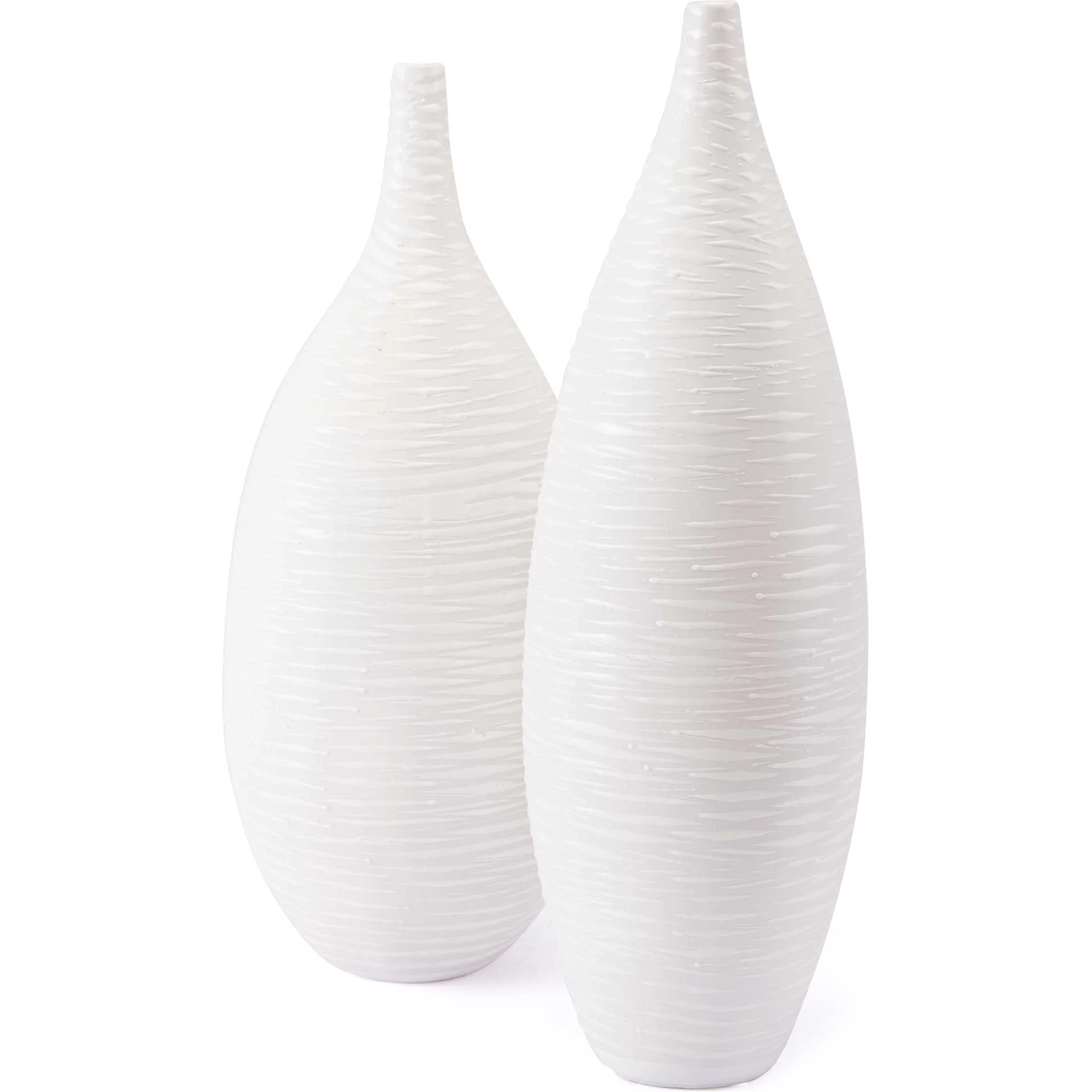 Grooved Vase White - Image 3