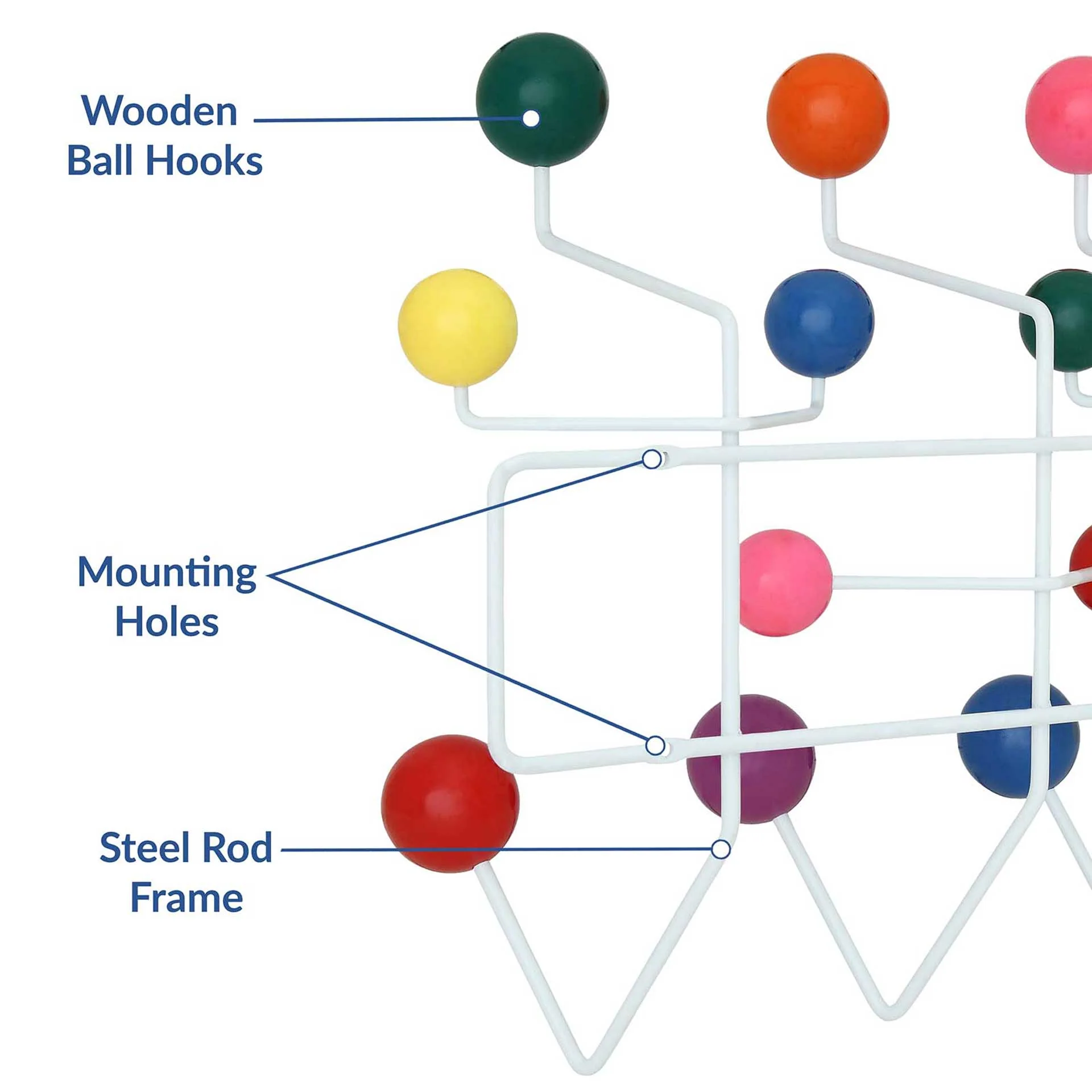 Gumball Coat Rack Multicolored - Image 5