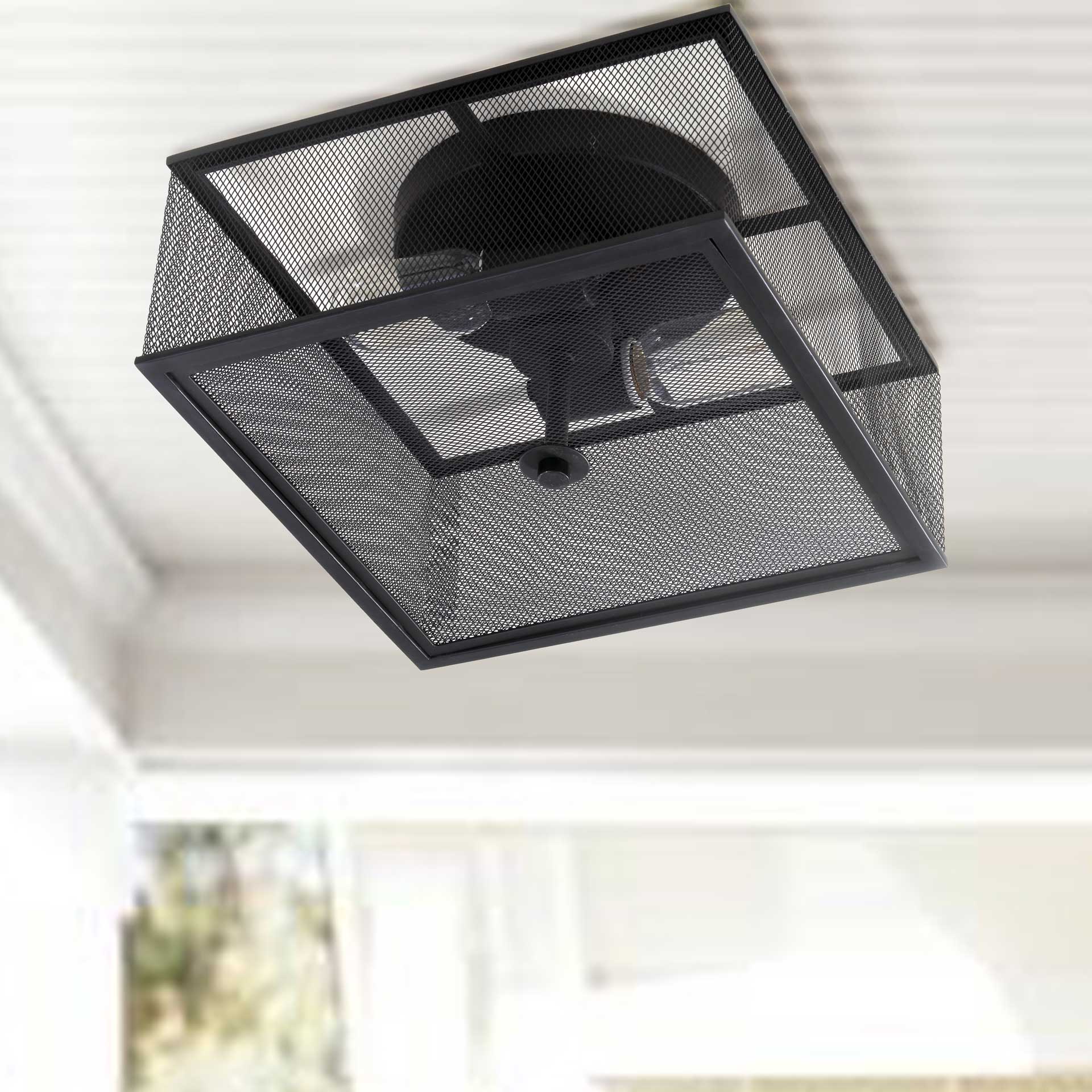 Hacienda Flush Mount Black - Image 2