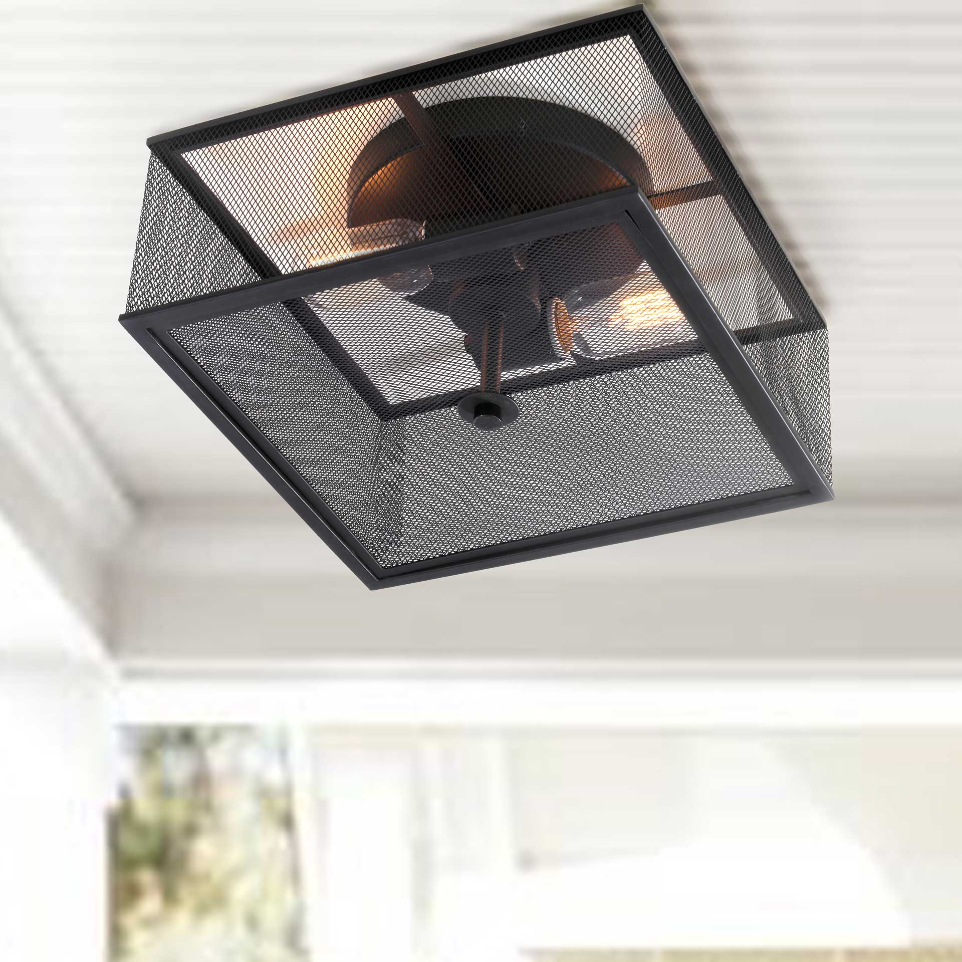 Hacienda Flush Mount Black - Image 3