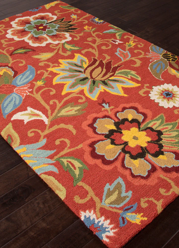 Hacienda Zamora Velvet Red Area Rug - Image 2