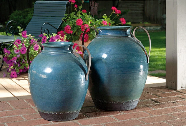 Hackett Small Vase with Metal Handle - Image 2