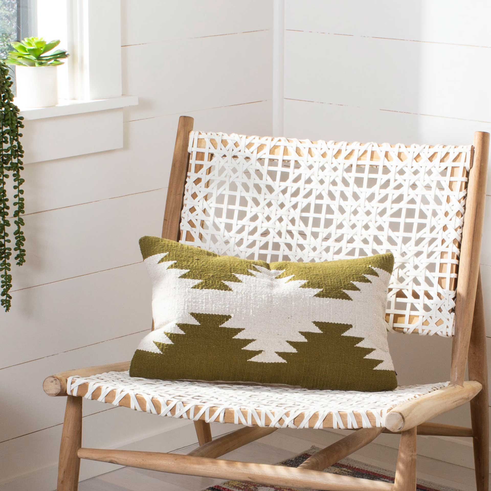 Hadi Pillow Beige/Green - Image 5
