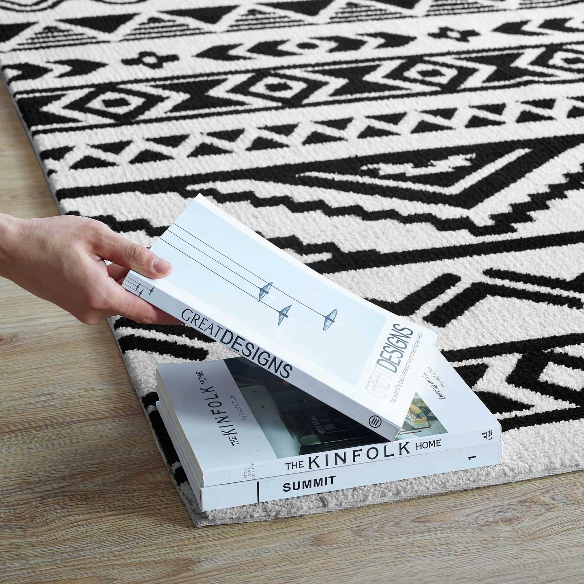 Hadley Area Rug Black/White - Image 5