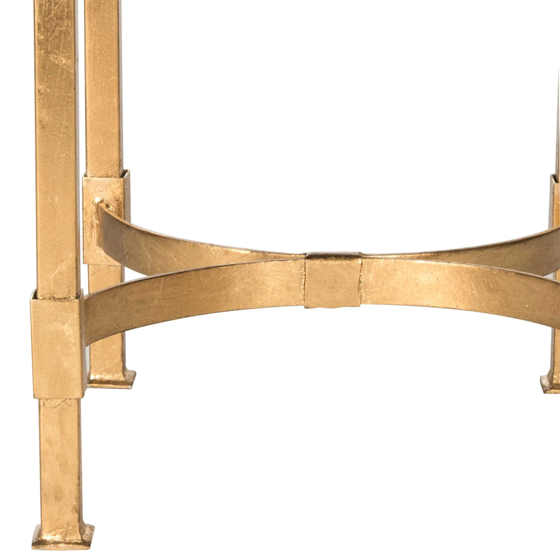 Hakeem Mirror Top End Table Antique Gold - Image 3