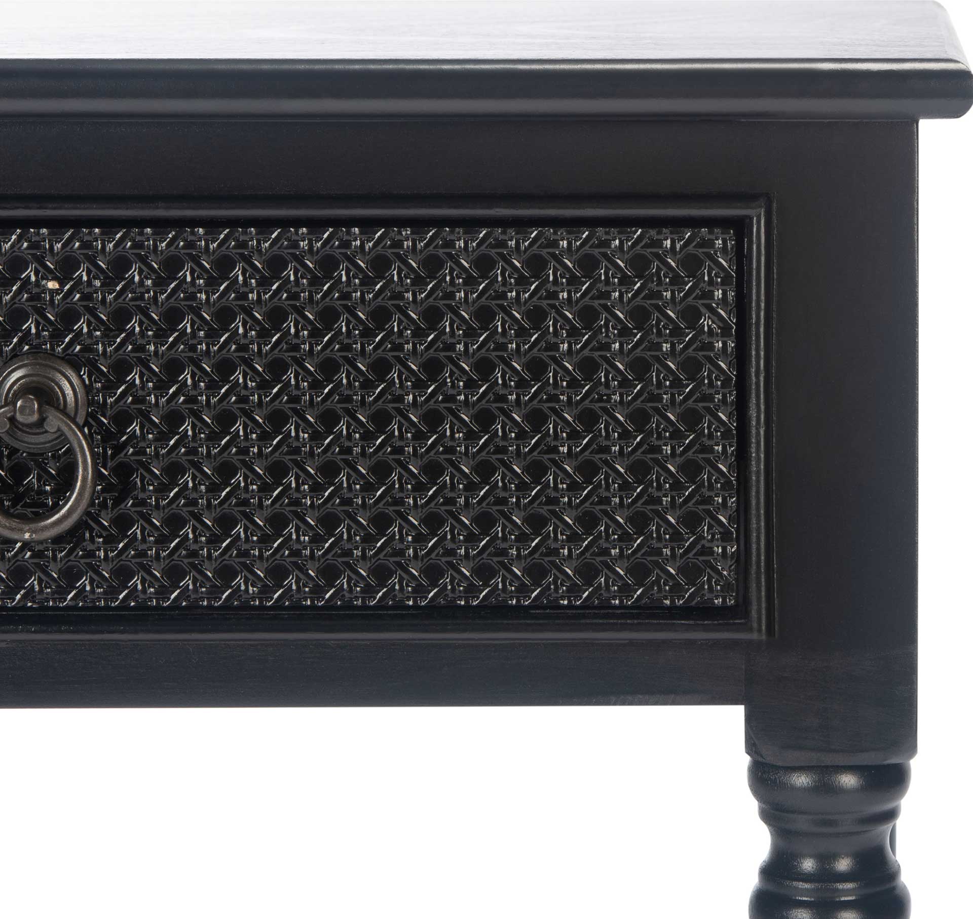 Hale 1 Drawer Accent Table Black - Image 5