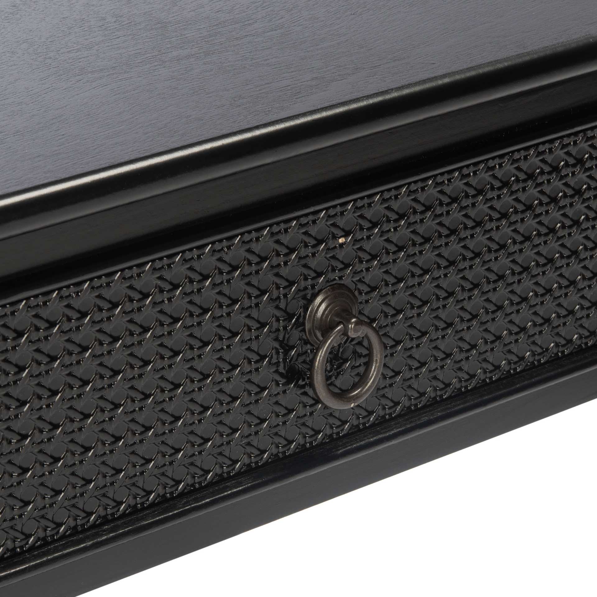 Hale 1 Drawer Accent Table Black - Image 6